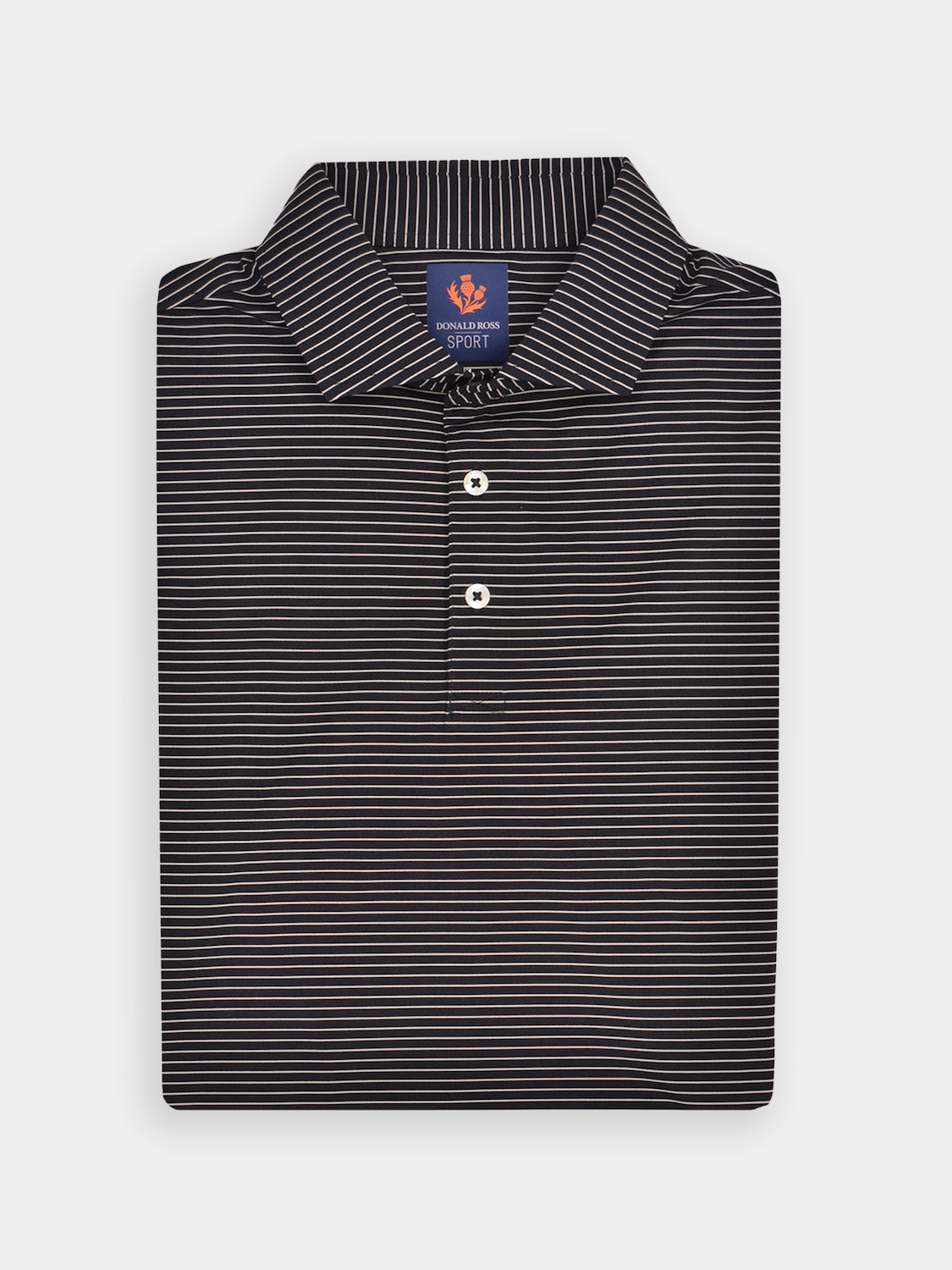 Picture of Donald Ross Clark Jersey Micro Stripe Polo