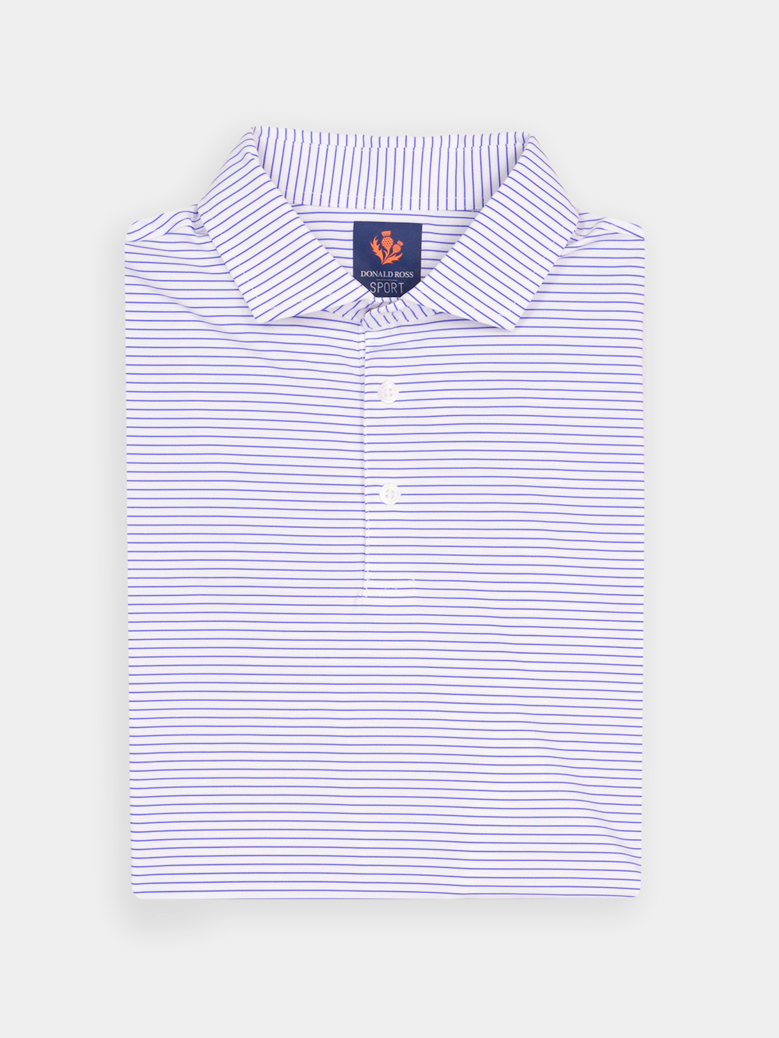 Picture of Donald Ross Clark Jersey Micro Stripe Polo