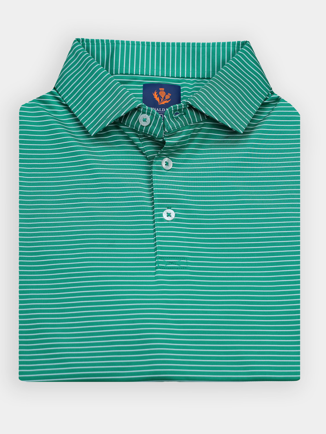 Picture of Donald Ross Clark Jersey Micro Stripe Polo