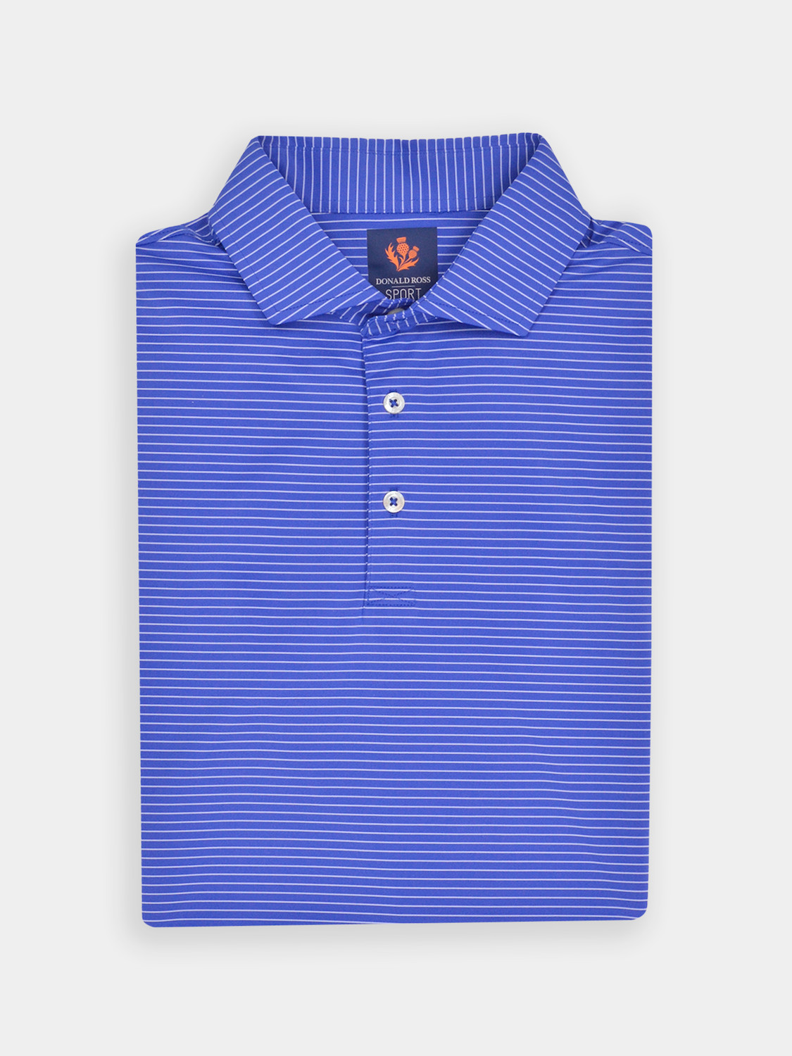 Picture of Donald Ross Clark Jersey Micro Stripe Polo