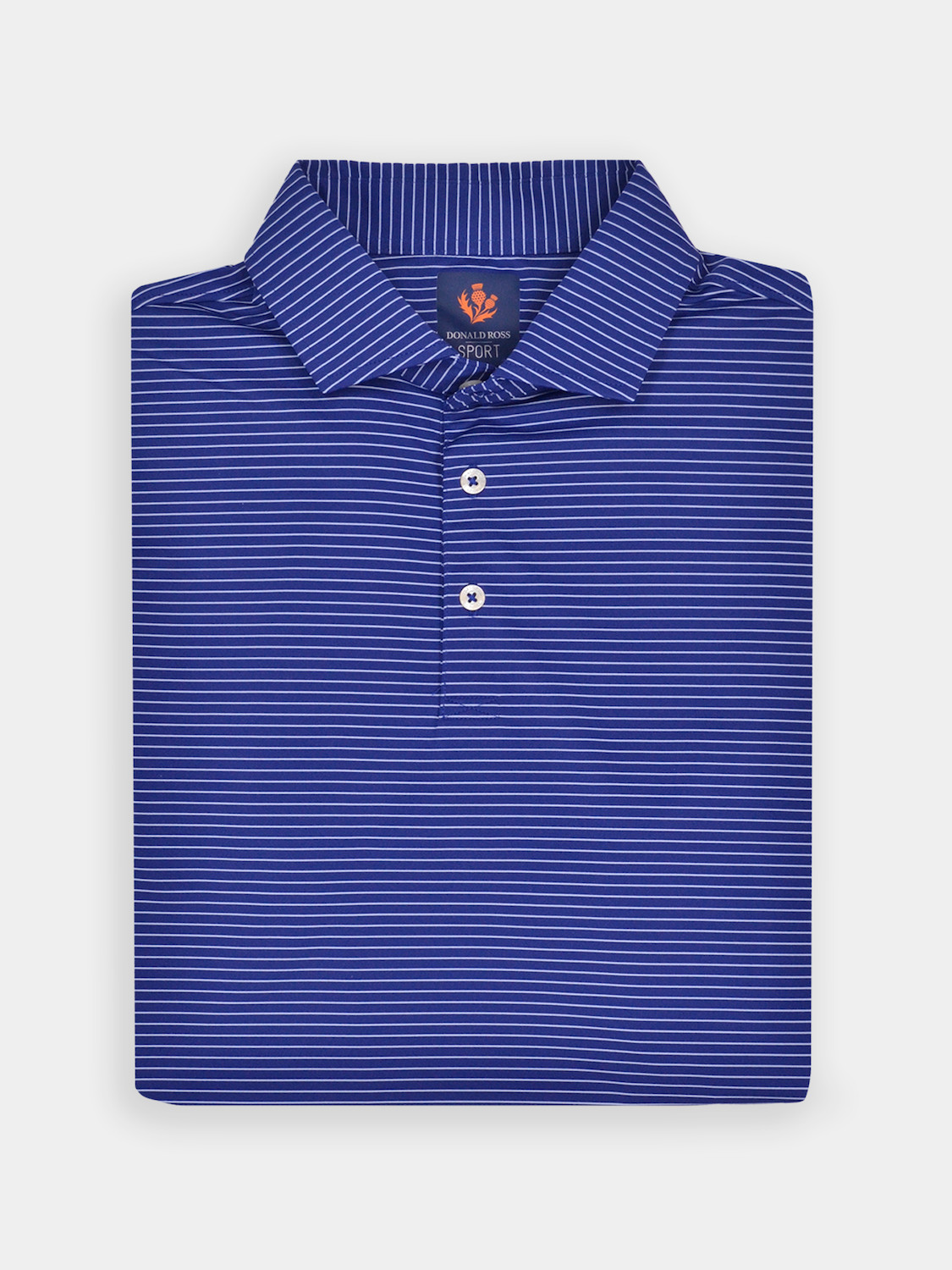 Picture of Donald Ross Clark Jersey Micro Stripe Polo
