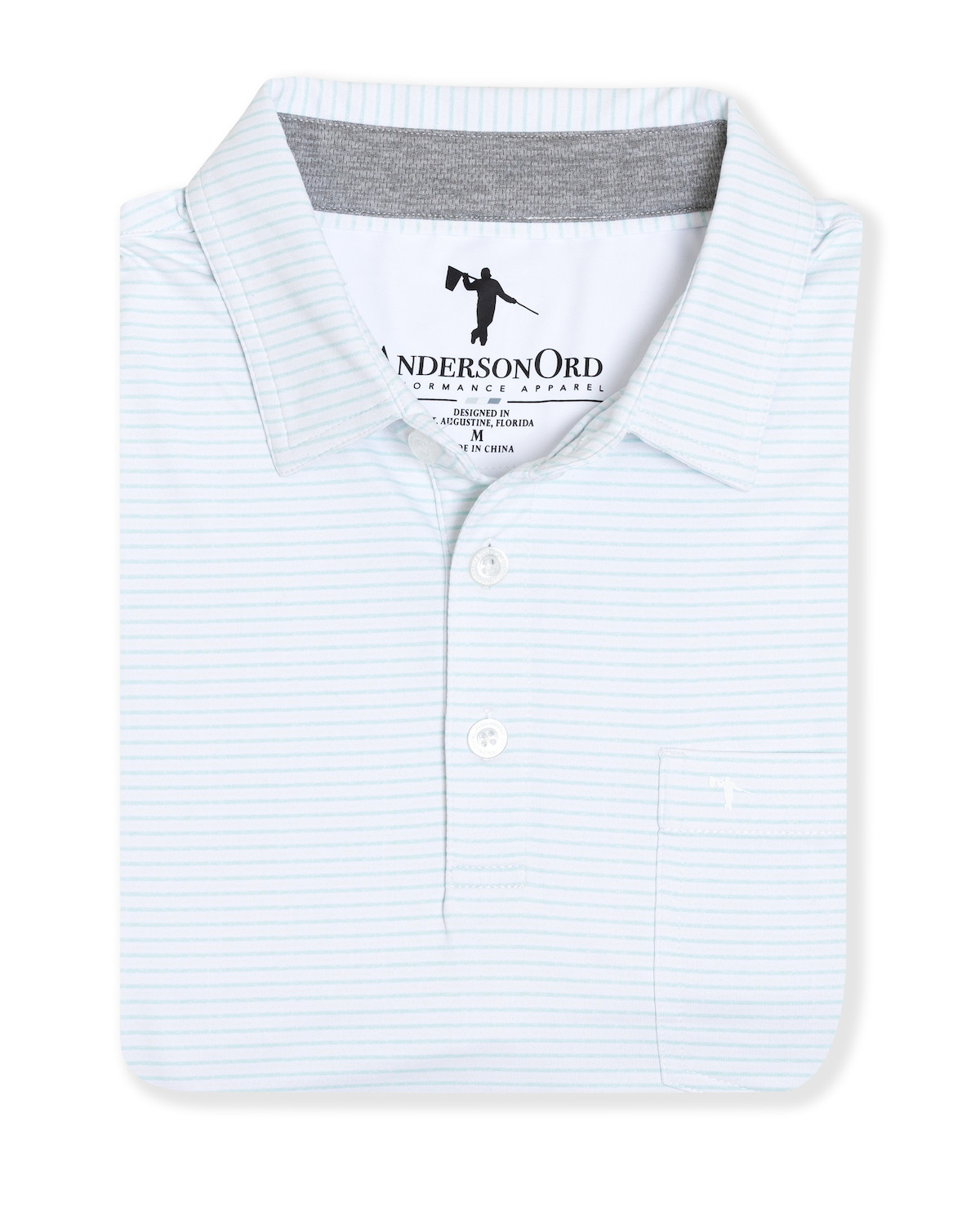Picture of AndersonOrd Men's Mitch Martin Striped Polo
