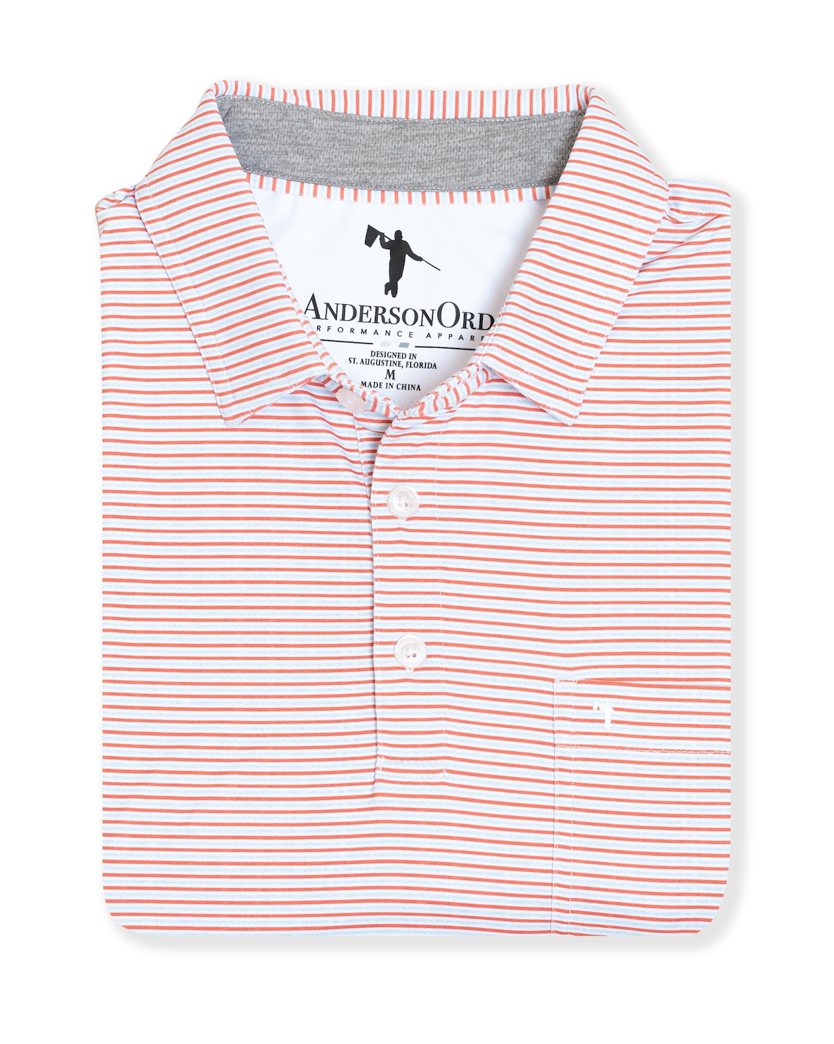 Picture of AndersonOrd Men's Mitch Martin Striped Polo
