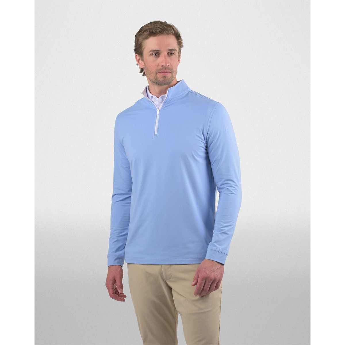 Picture of Good Good Men's Birdie Blue Quarter-Zip