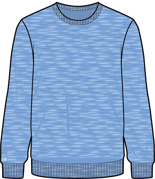 Picture of Good Good Men's Blueberry Crewneck Sweater