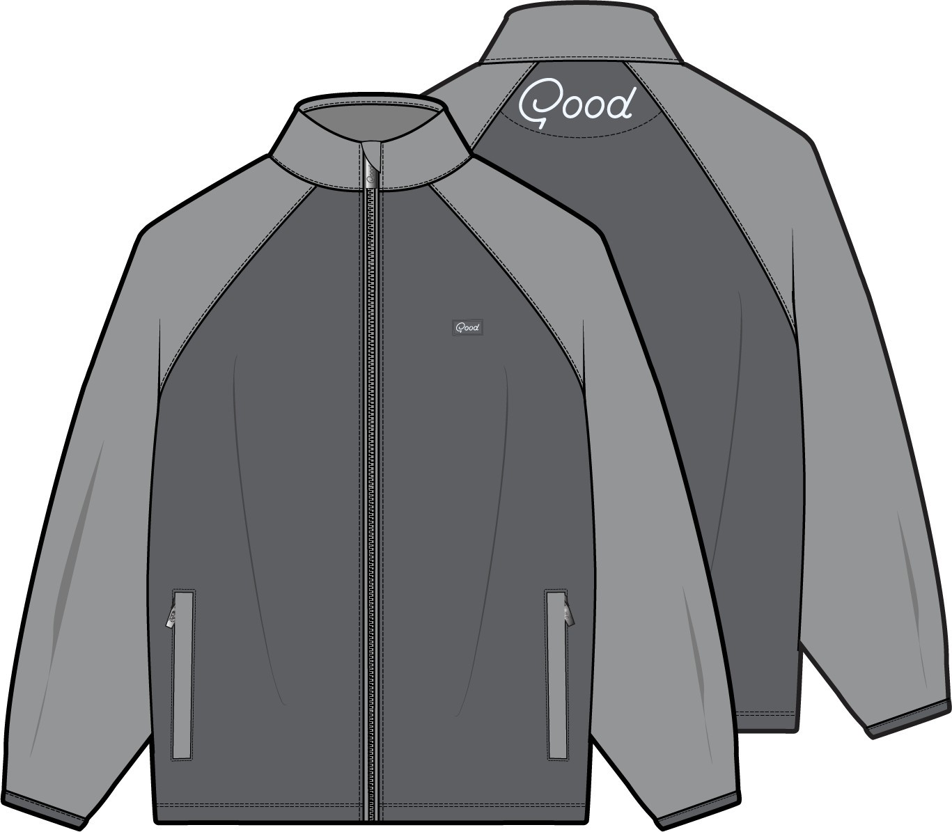 Picture of Good Good Men's Slice Full Zip Hybrid Jacket (Prebook 10-01)