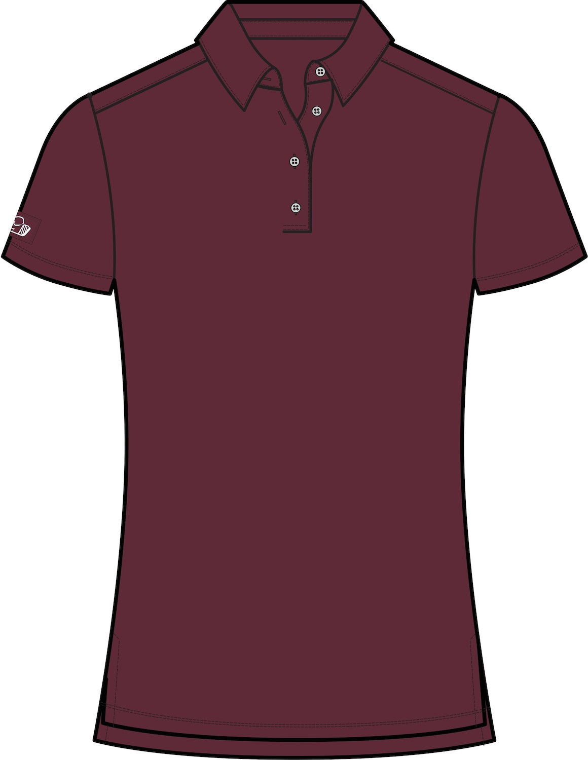 Picture of Good Good Women's Maroon Polo (Prebook 10-01)