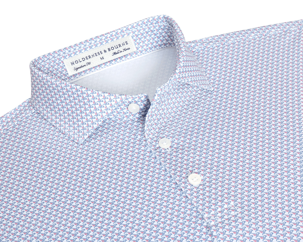 Picture of Holderness & Bourne The Justice Printed Shirt