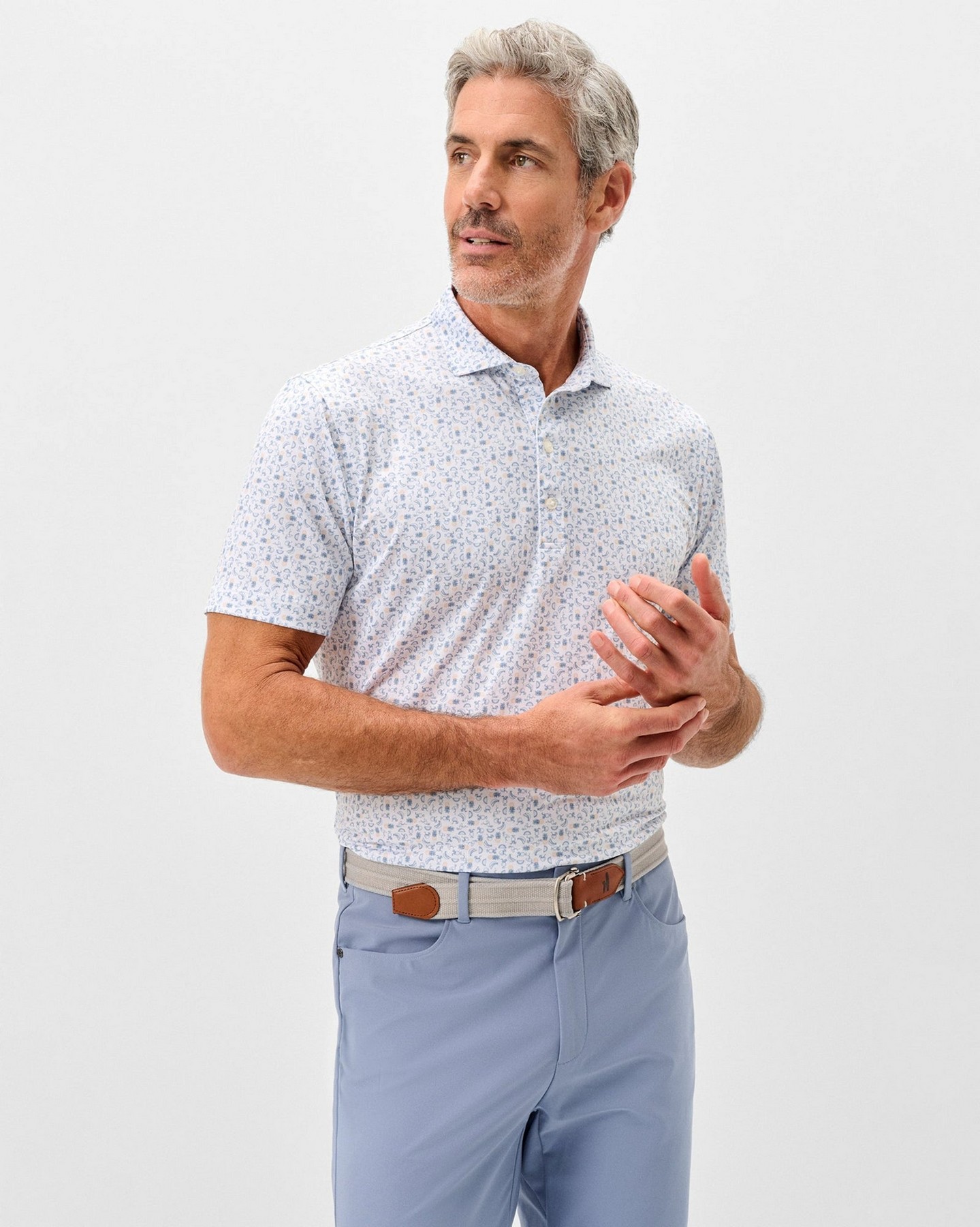 Picture of Johnnie-O Men's Performance Jersey Polo - Cabana Bar