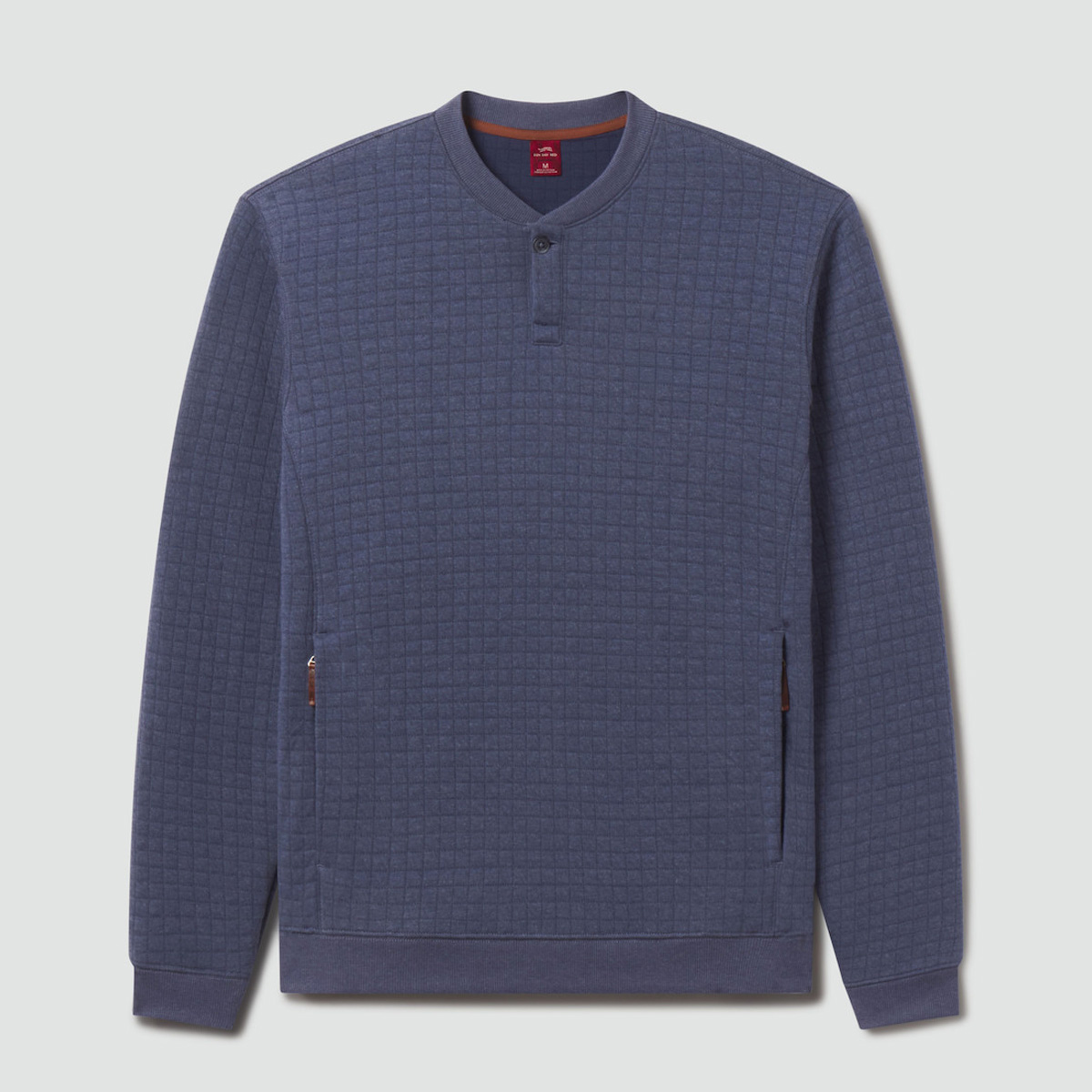Picture of Sun Day Red Men's Redwood Quilted Henley NL