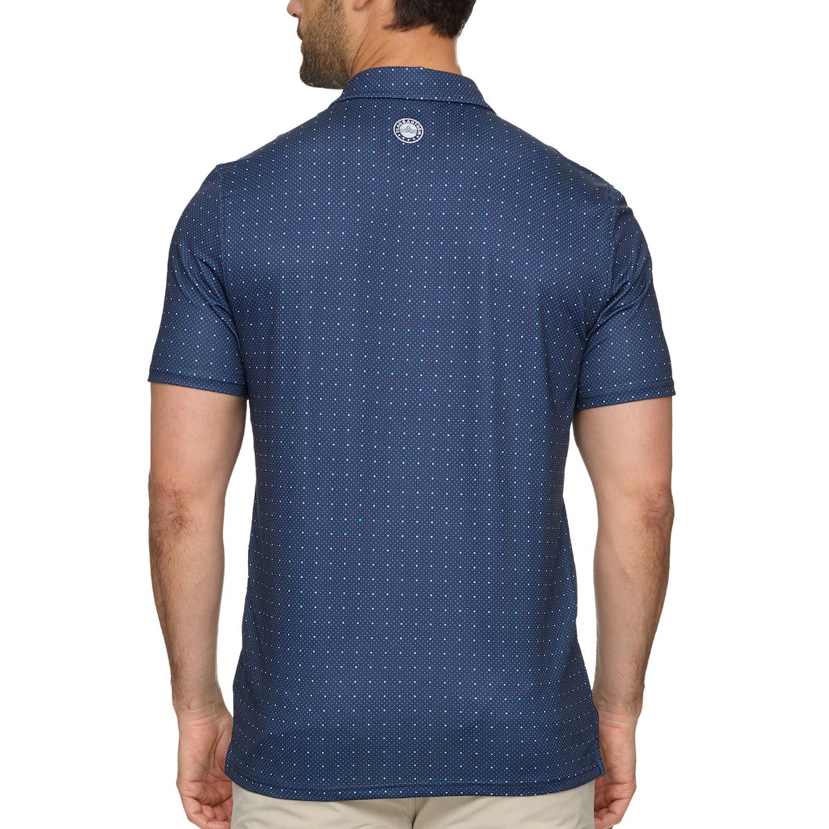 Picture of Flag & Anthem Men's Montrose Star And Dot Print SS Performance Polo