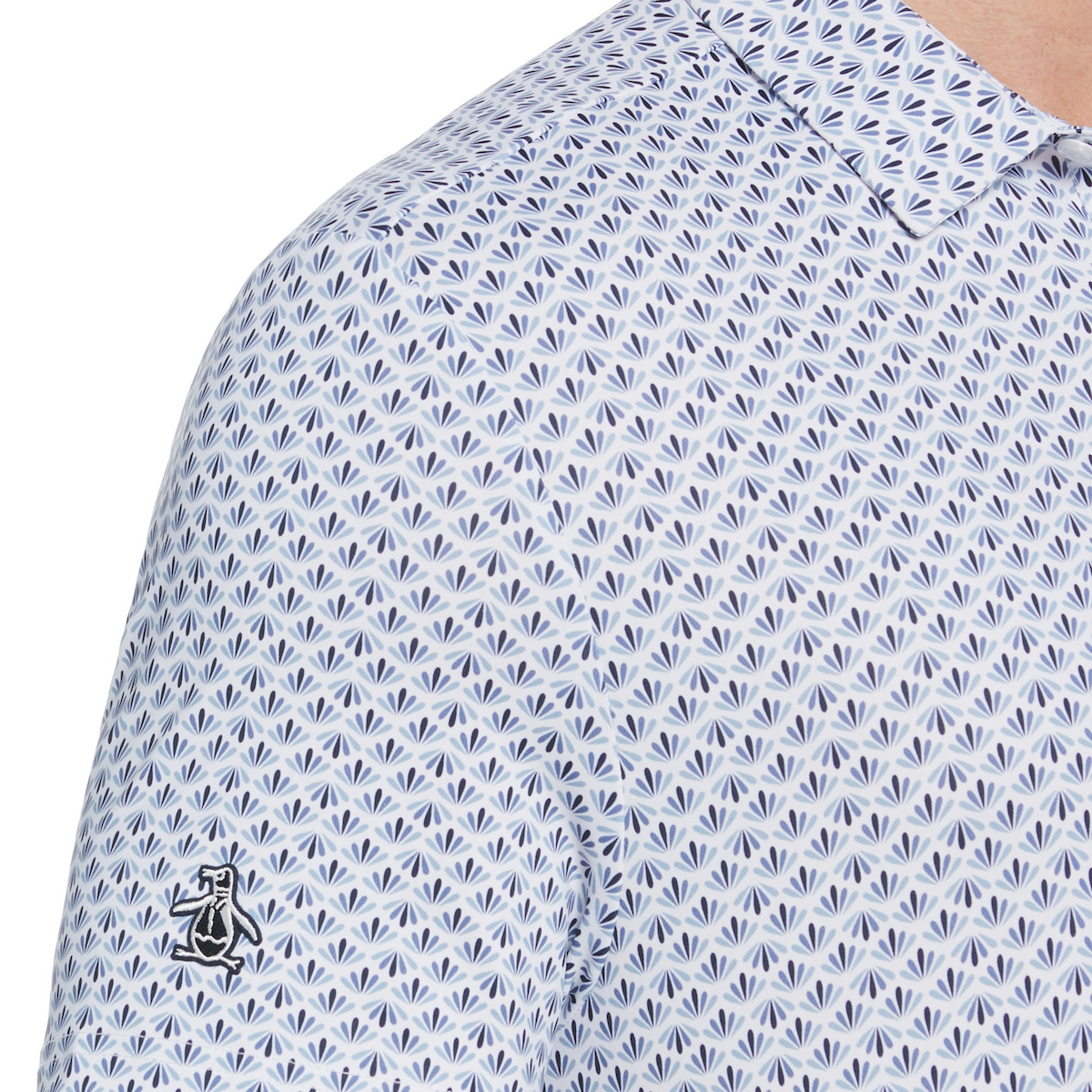 Picture of Original Penguin Men's SS Retro Geo Print Polo