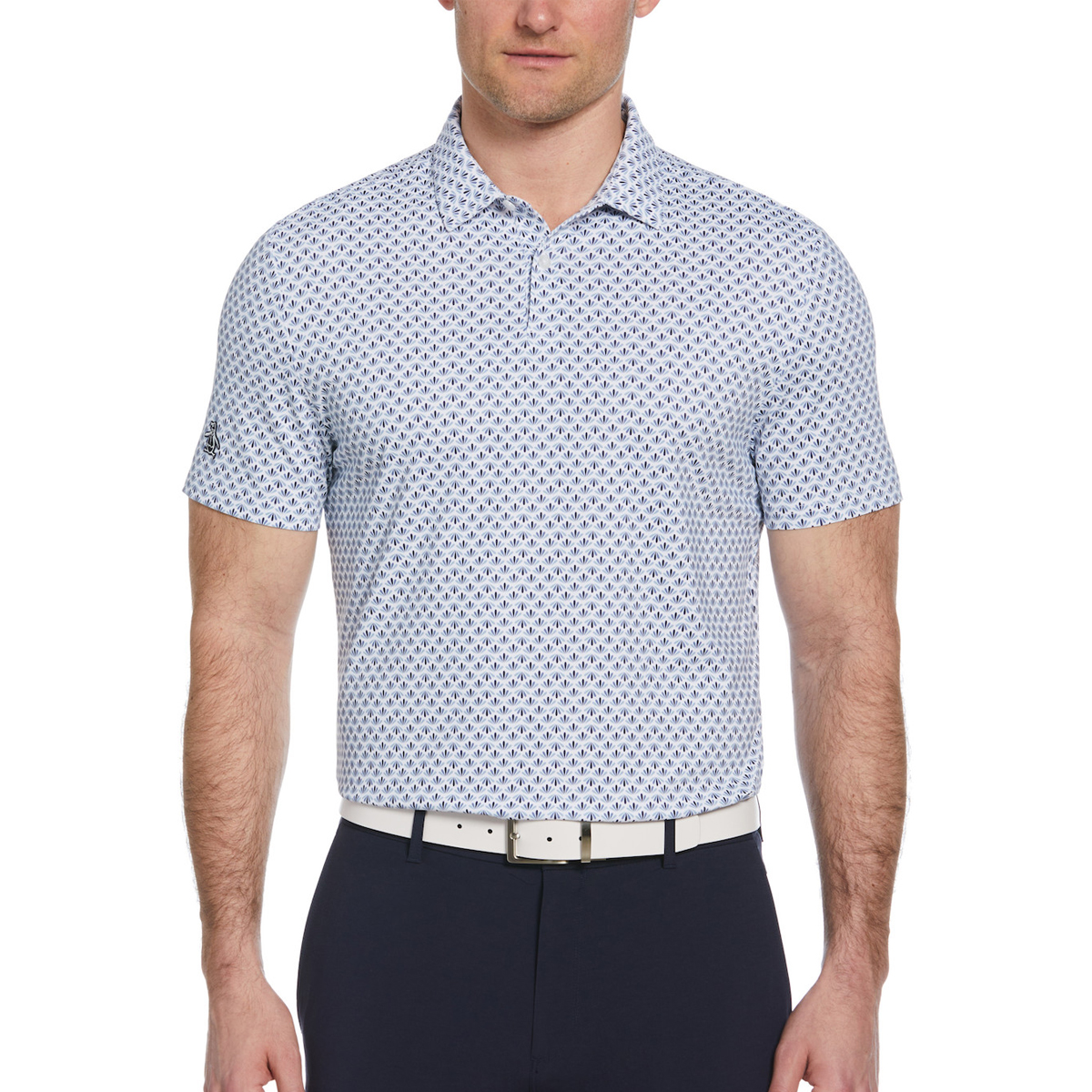 Picture of Original Penguin Men's SS Retro Geo Print Polo