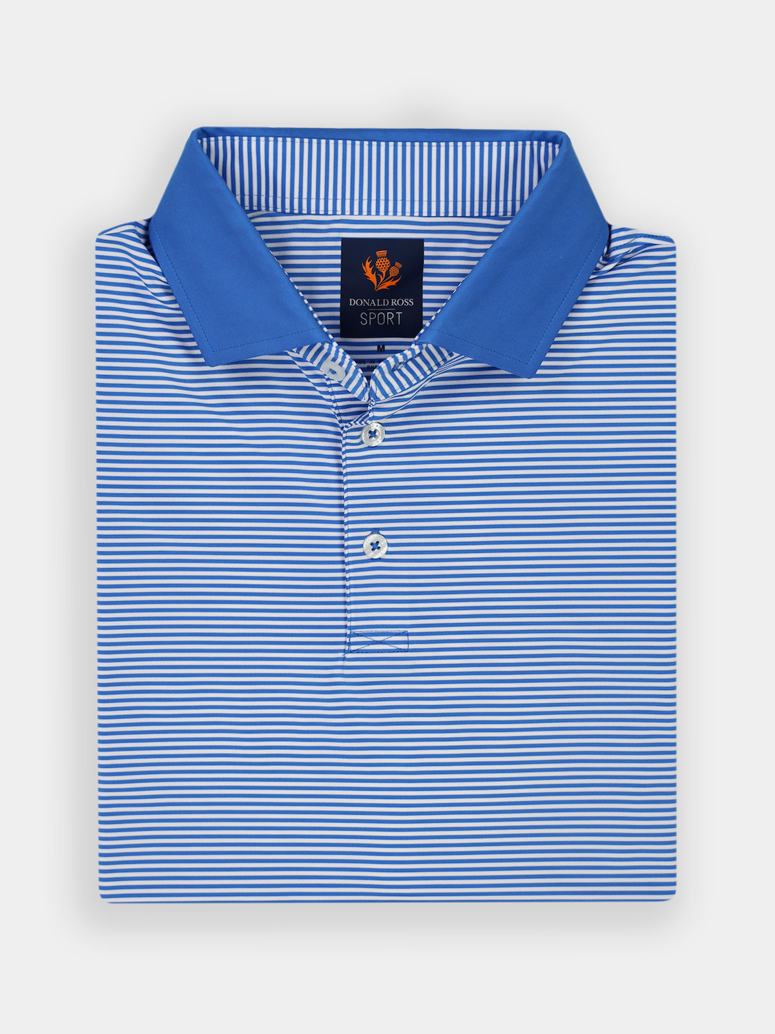 Picture of Donald Ross Owen Feeder Stripe Polo w/ Solid Collar