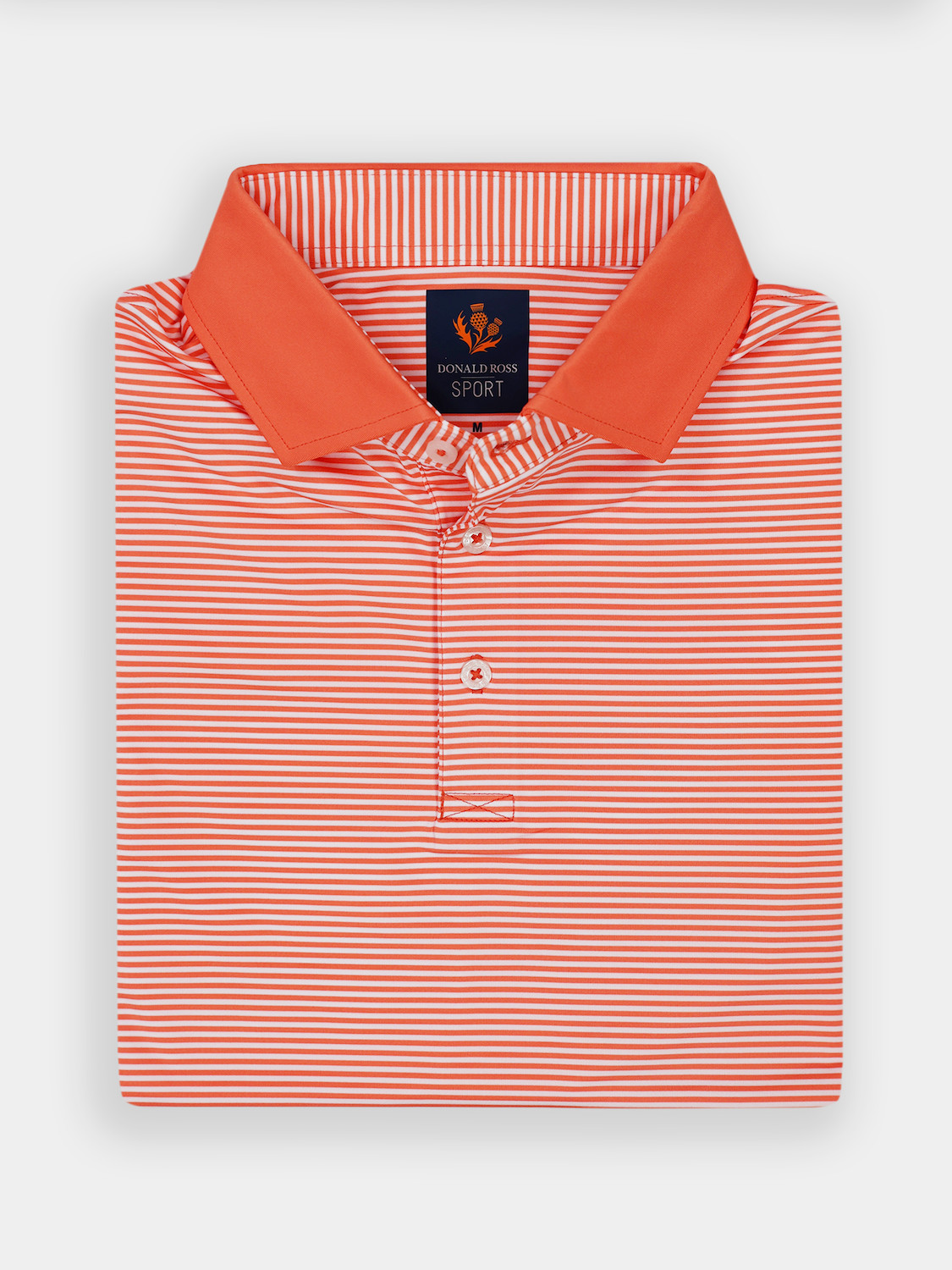 Picture of Donald Ross Owen Feeder Stripe Polo w/ Solid Collar