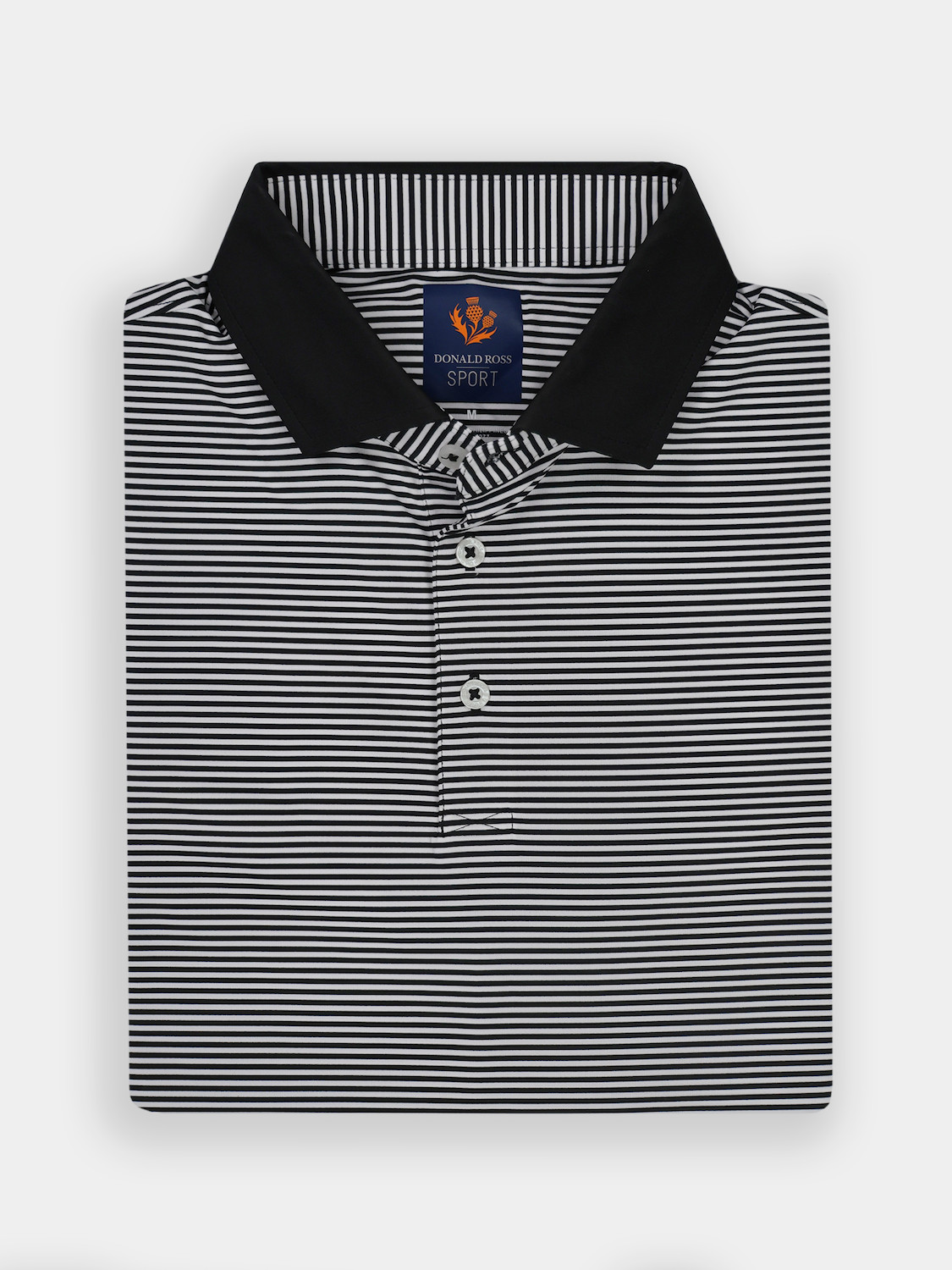 Picture of Donald Ross Owen Feeder Stripe Polo w/ Solid Collar