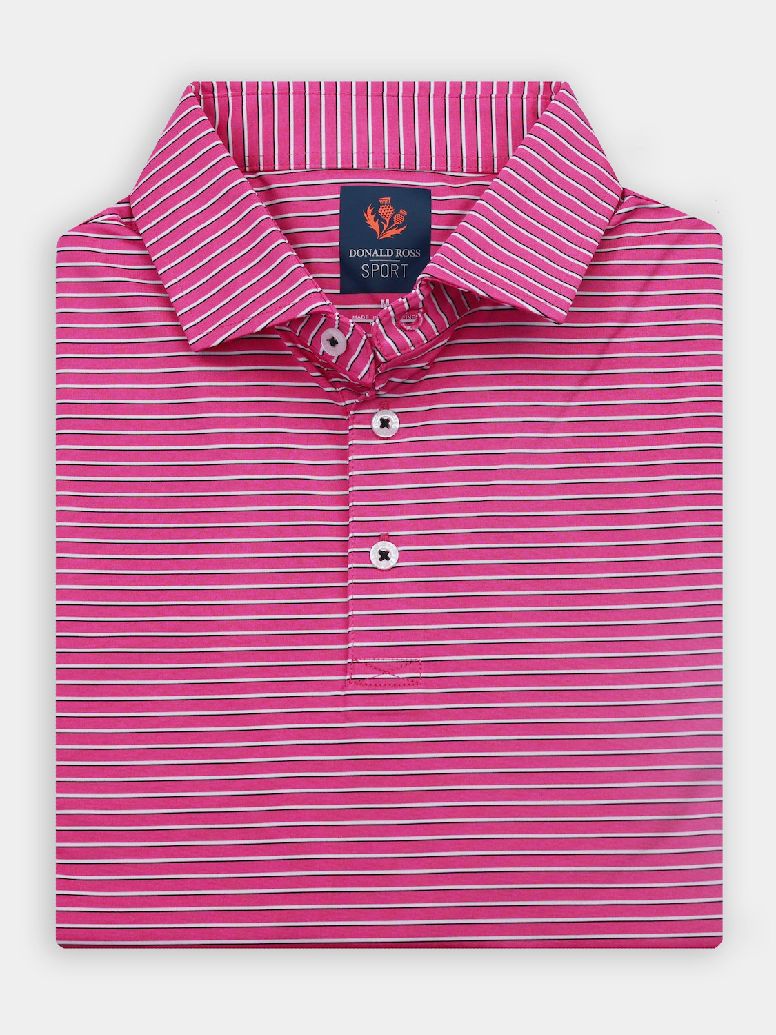 Picture of Donald Ross Elom Shadow Stripe W/Vertical Stripe Collar
