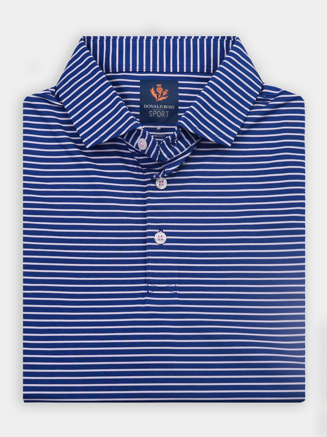 Picture of Donald Ross Elom Shadow Stripe W/Vertical Stripe Collar