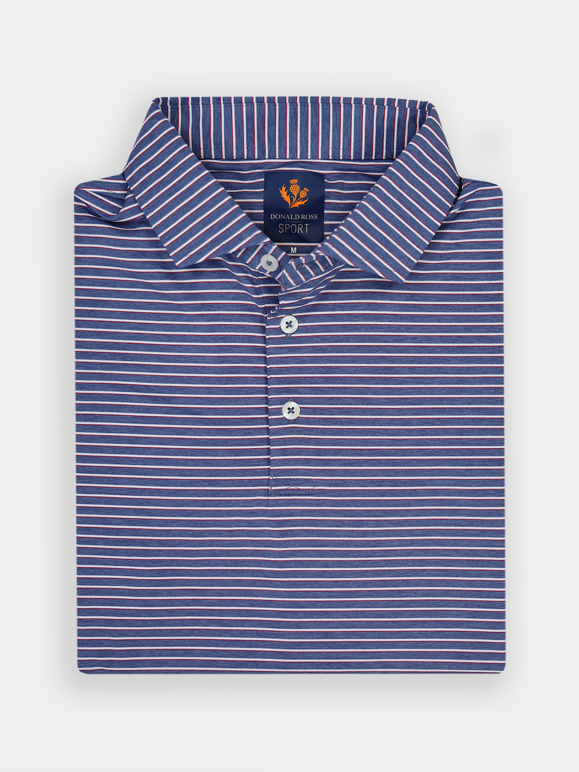 Picture of Donald Ross Elom Shadow Stripe W/Vertical Stripe Collar