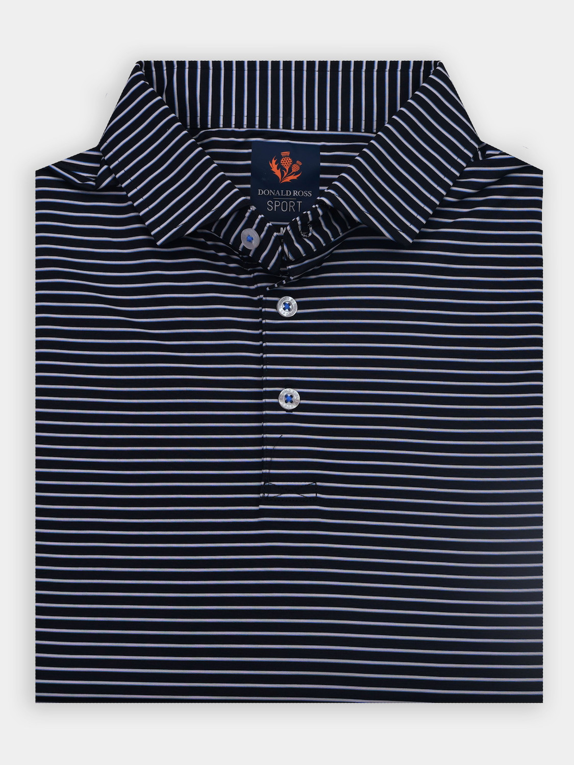 Picture of Donald Ross Elom Shadow Stripe W/Vertical Stripe Collar