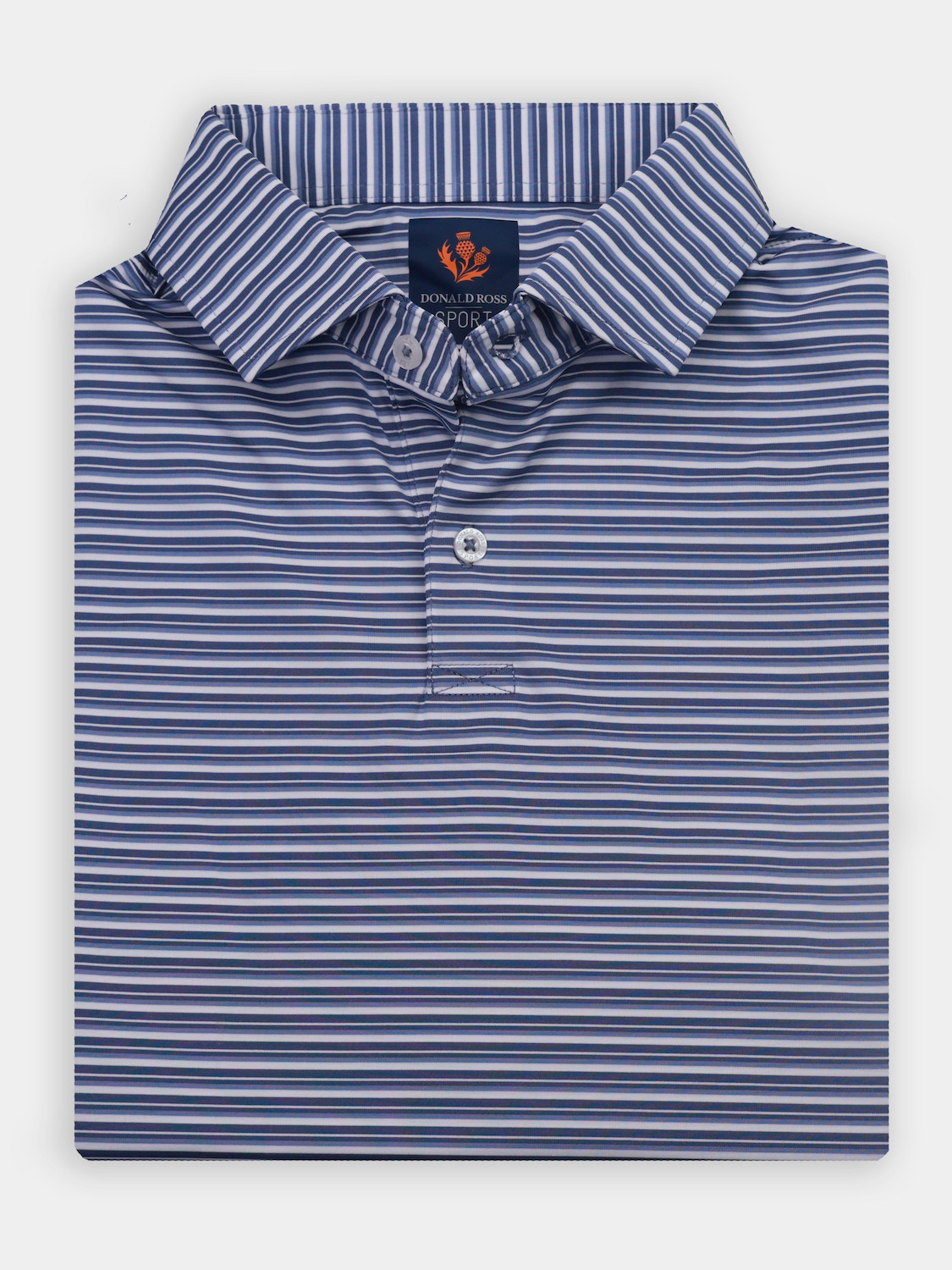 Picture of Donald Ross Dean Jersey Multi Stripe-2 button Placket