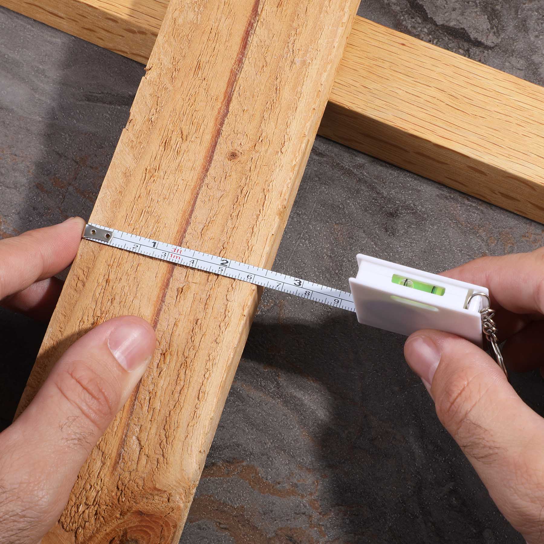 Picture of Squared Away Key Ring Tape Measure And Level