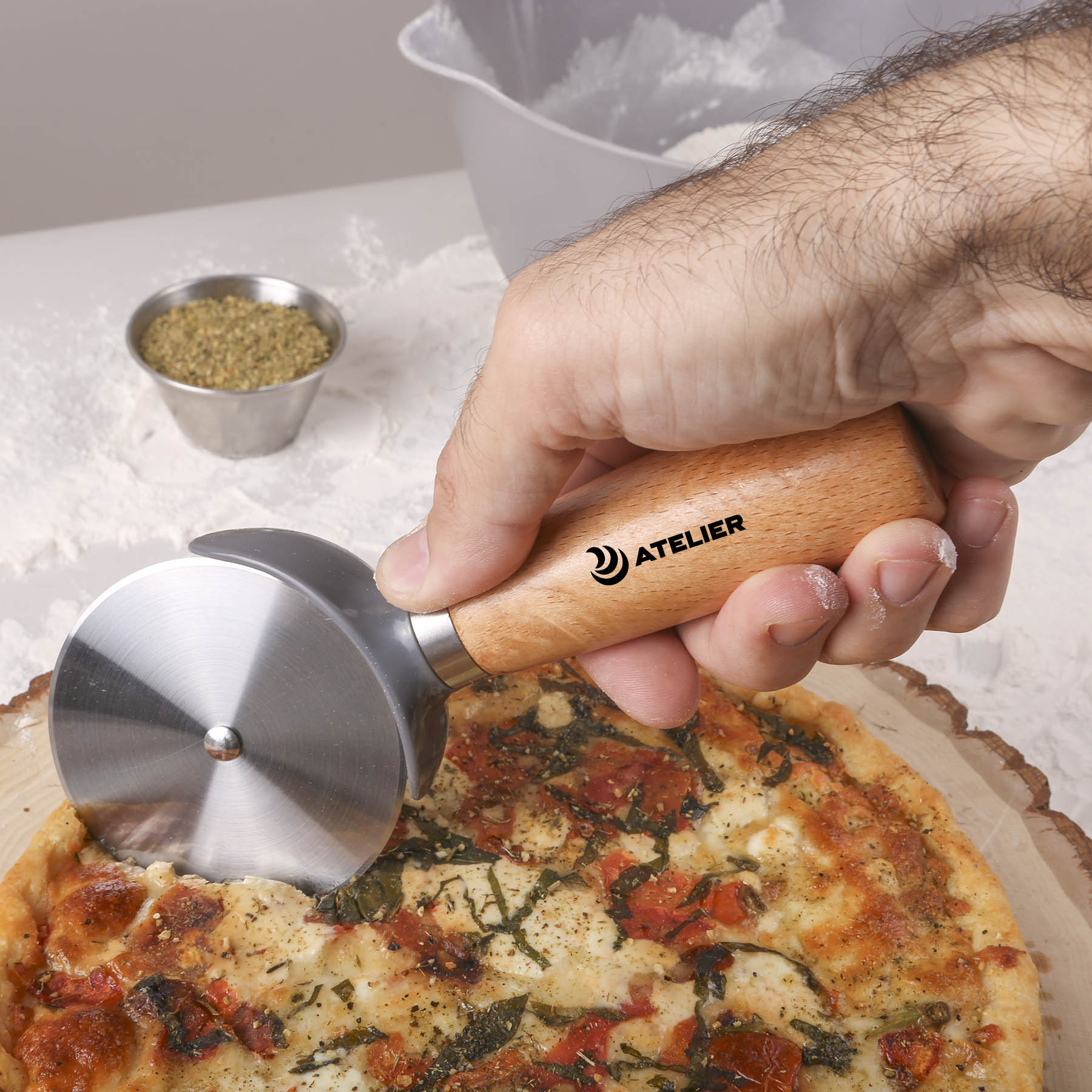 Picture of reGen Beechwood Pizza Cutter