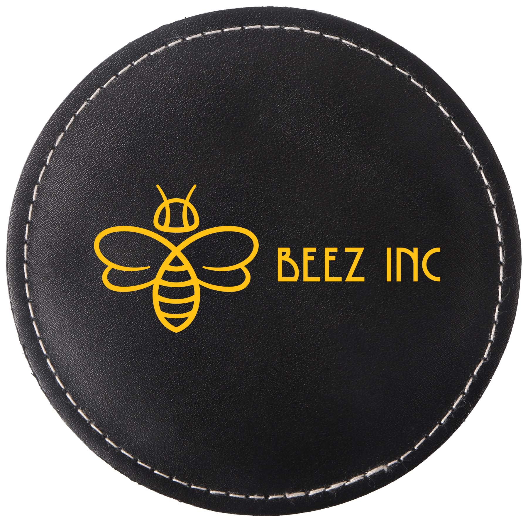 Picture of Bonded Leather Round Coaster Single