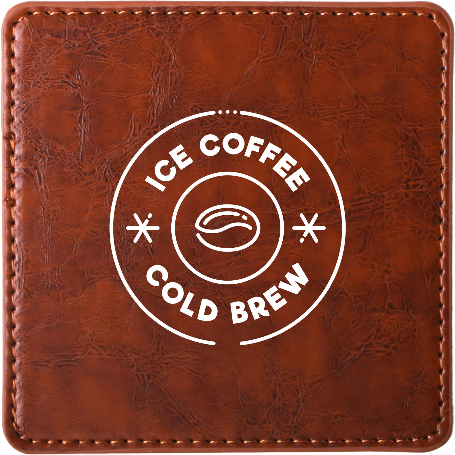 Picture of Watson Square PU Leather Coaster: Single