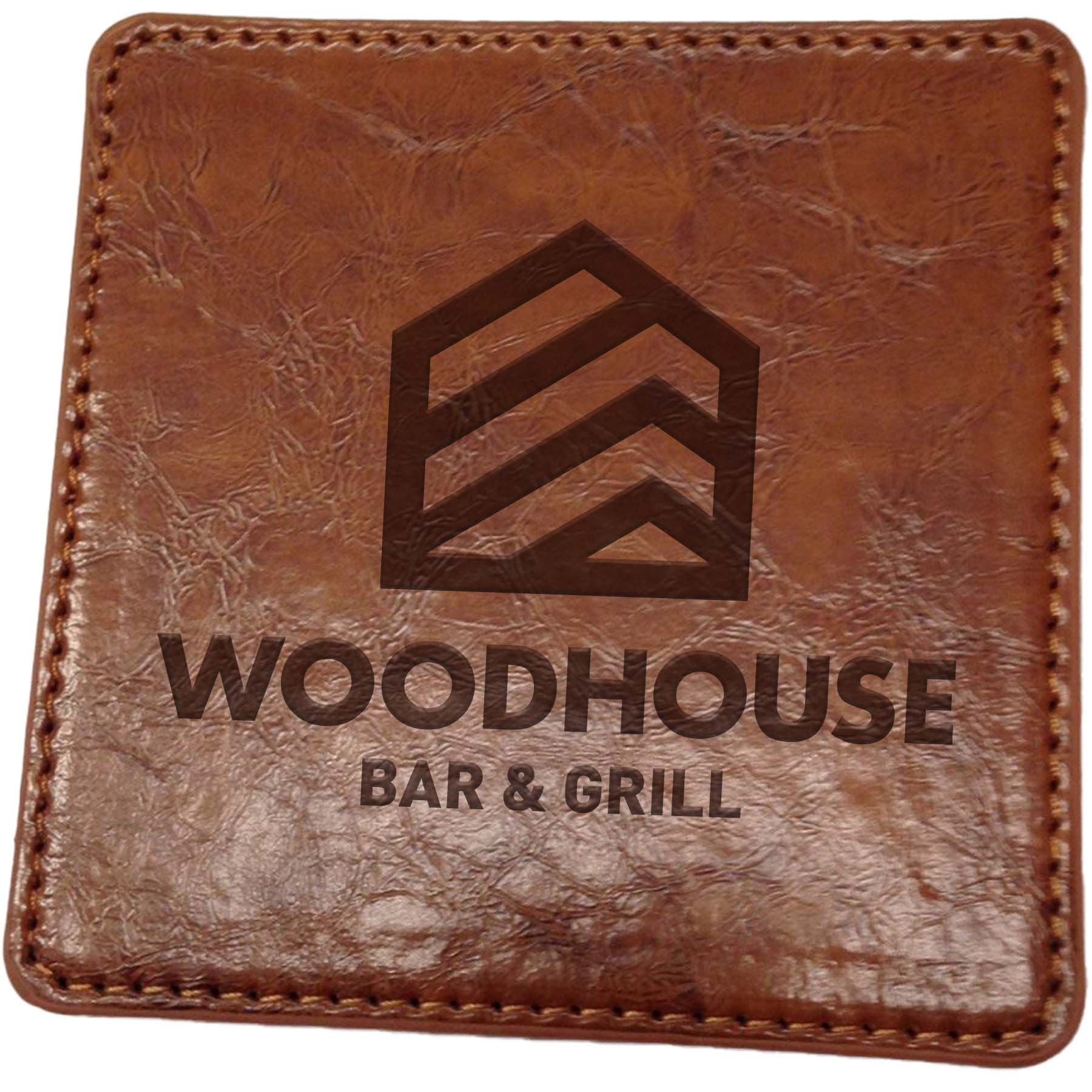 Picture of Watson Square PU Leather Coaster: Single