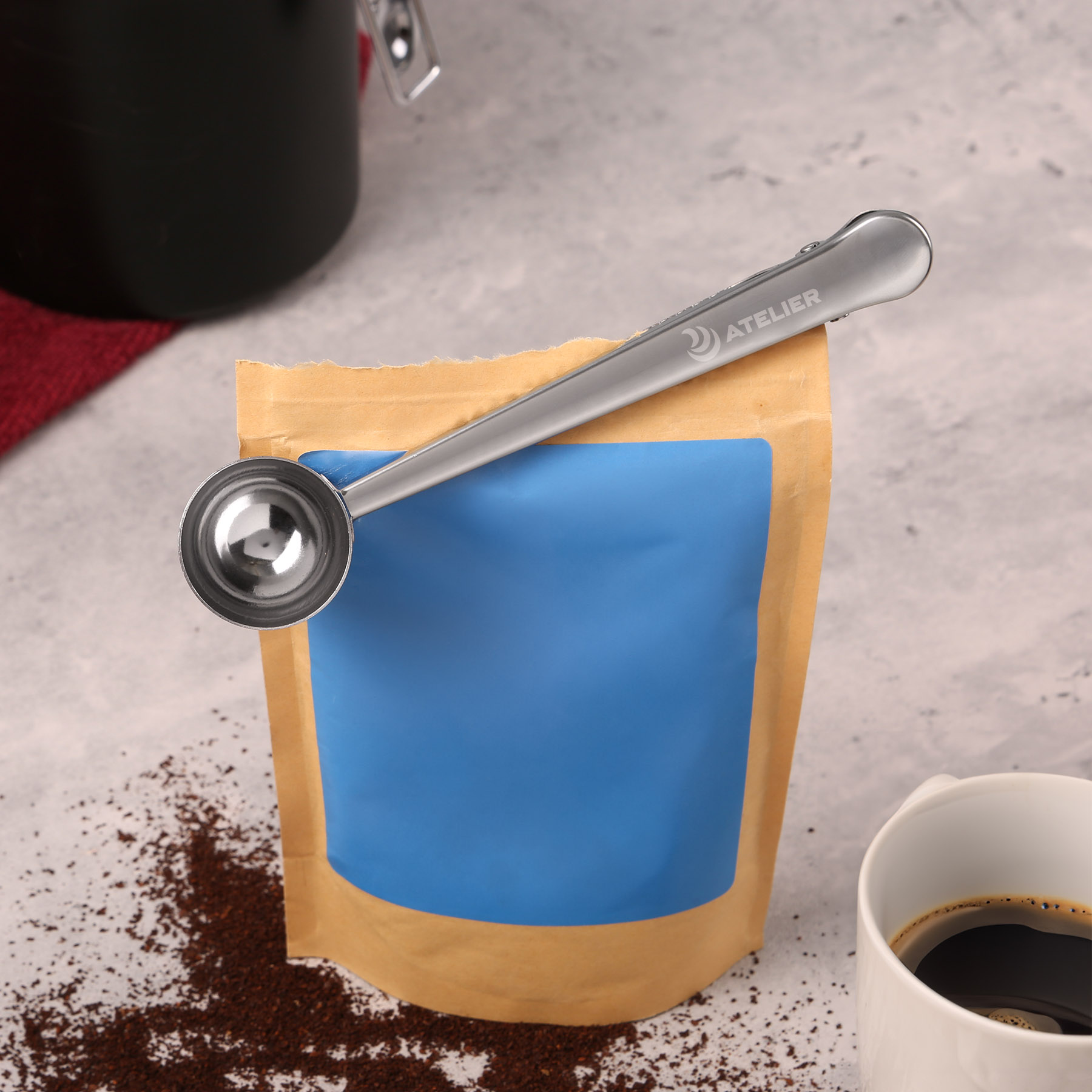 Picture of Daybreak Stainless Steel Coffee Scoop/Clip