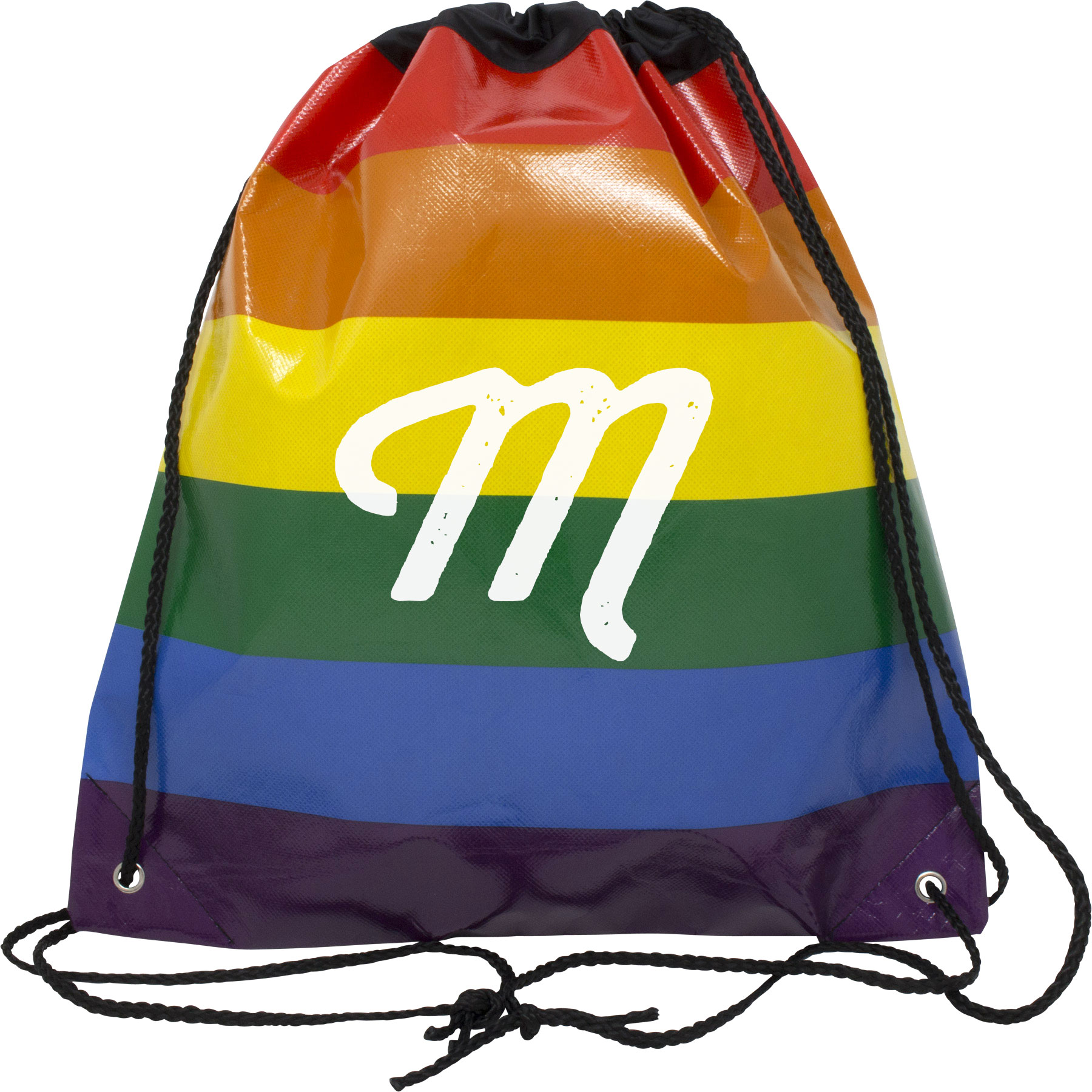 Picture of Jumbo Rainbow Drawstring Backpack Bag