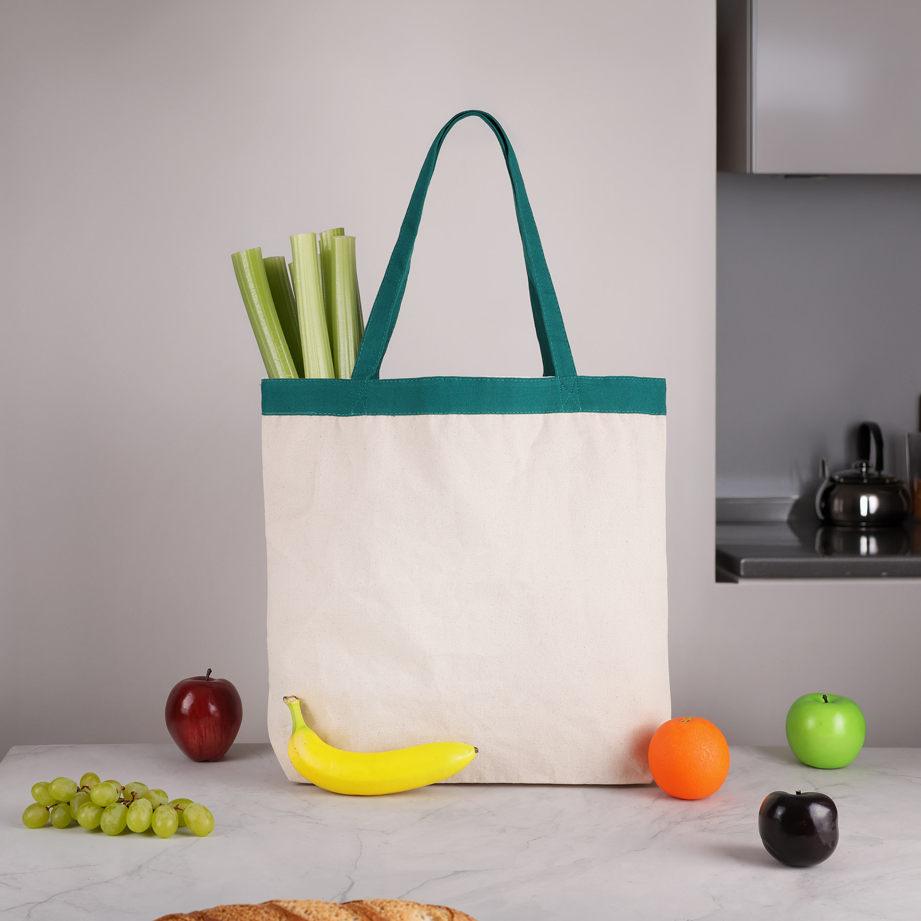 Picture of 12 oz Cotton Canvas Tote Bag: 17.5" W x 16" H
