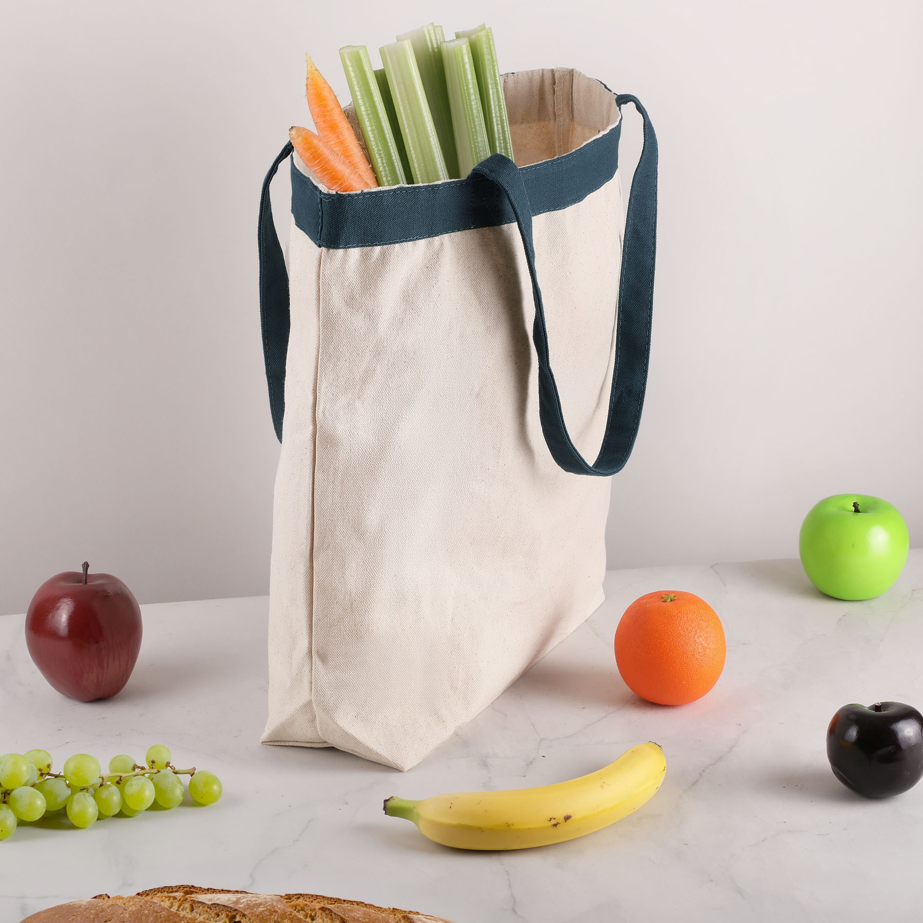 Picture of 12 oz Cotton Canvas Tote Bag: 17.5" W x 16" H
