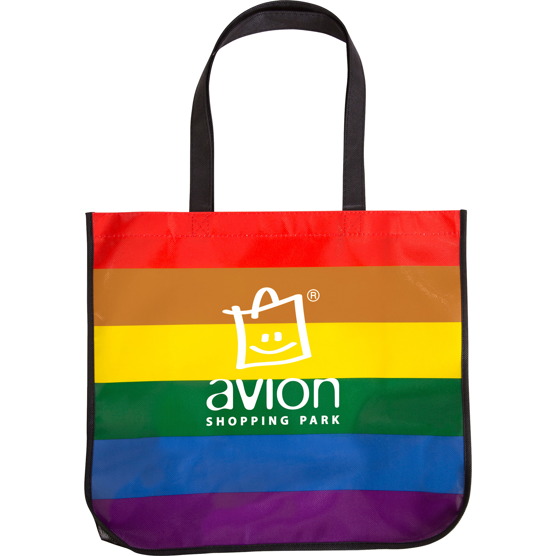Picture of Large Rainbow Laminated Tote Bag