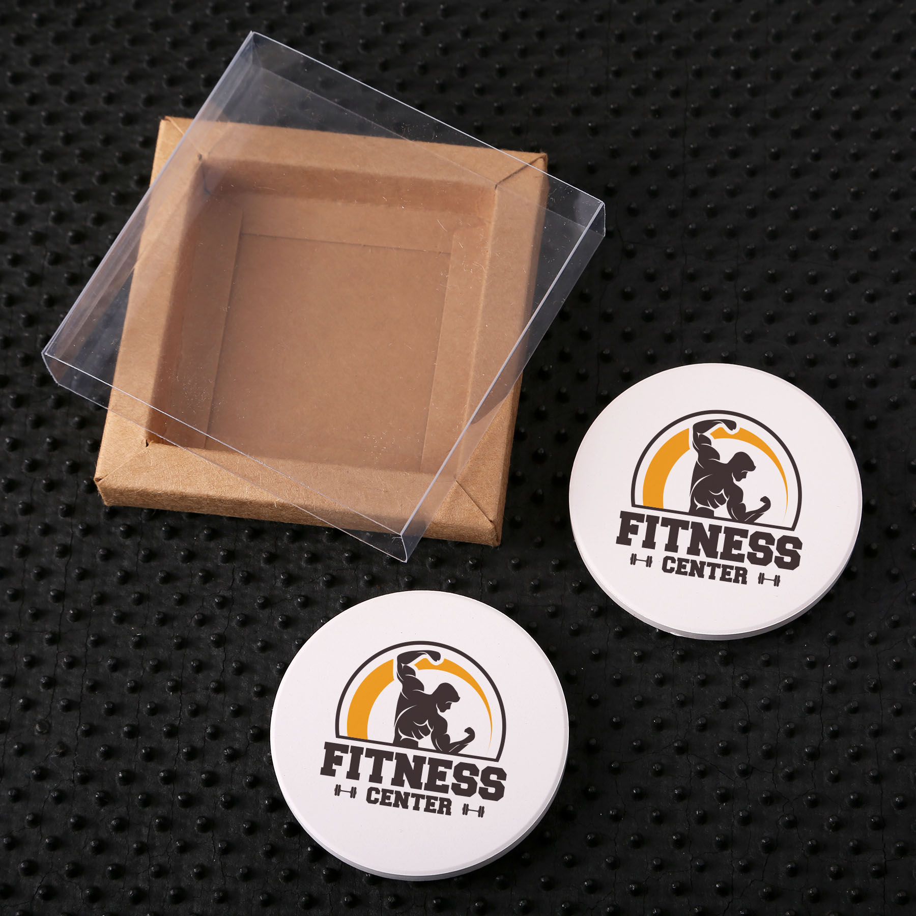 Picture of Absorbent Stone Car Coaster Set