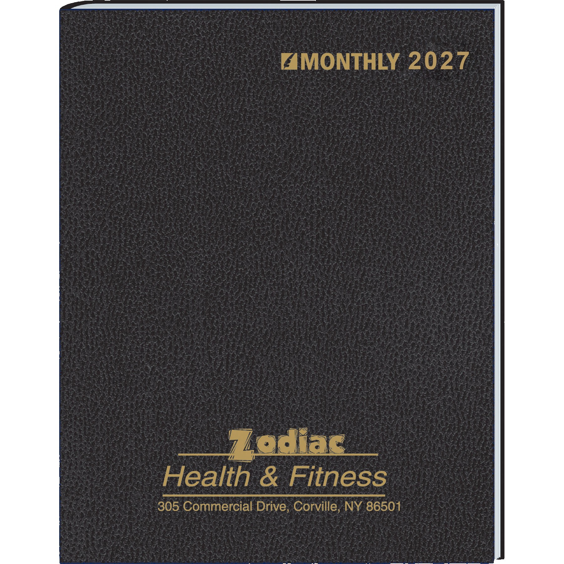 Picture of Ruled Monthly Format Stitched To Cover Desk Planner: 2027