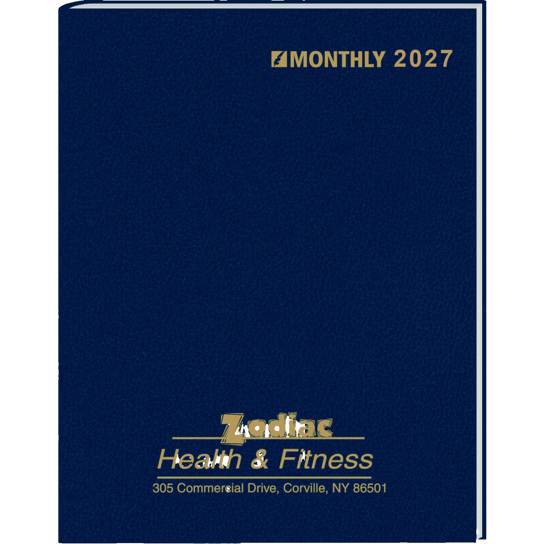 Picture of Ruled Monthly Format Stitched To Cover Desk Planner: 2027