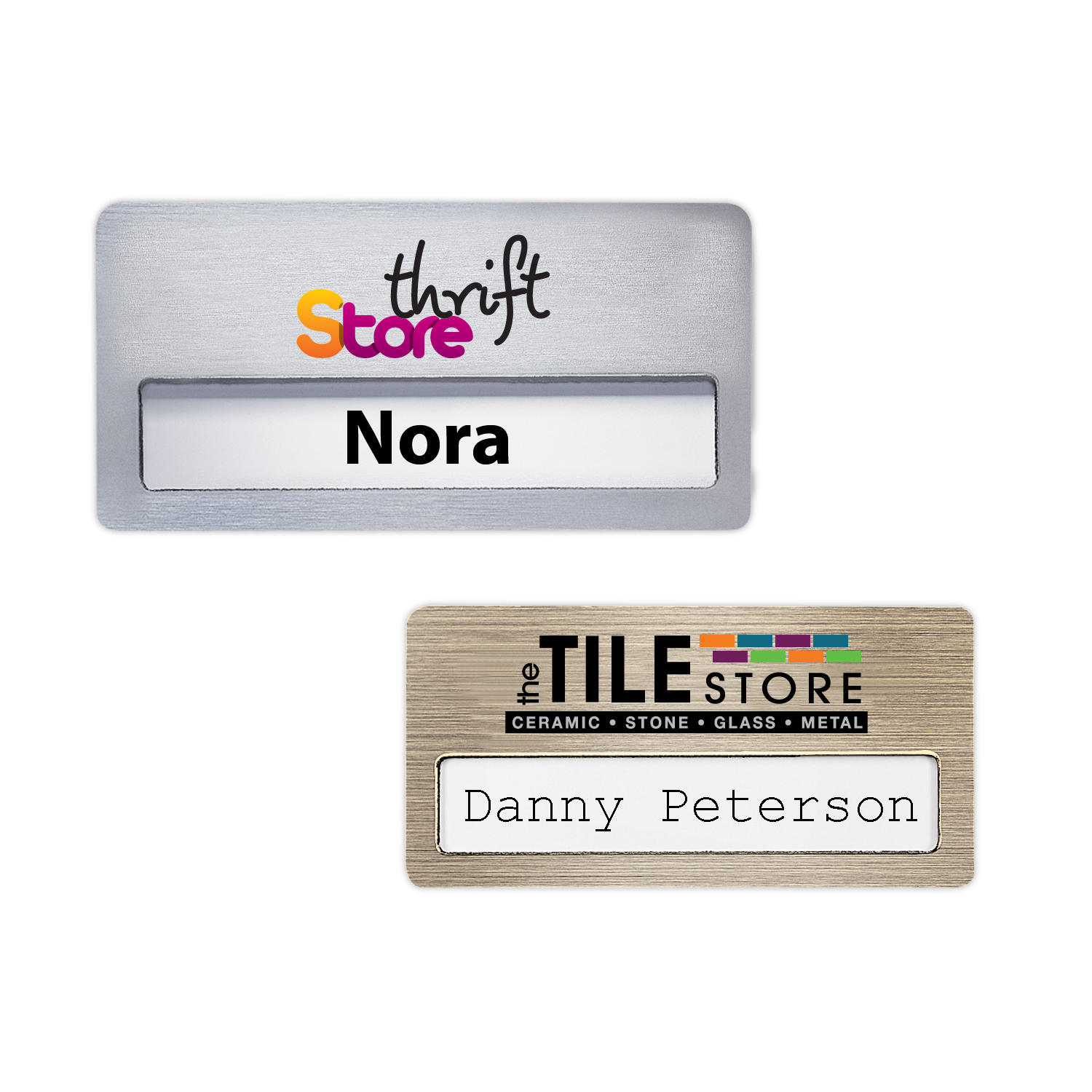 Picture of Atlanta Reusable Vogue Name Badge (Standard Size 3" x 1-1/2")