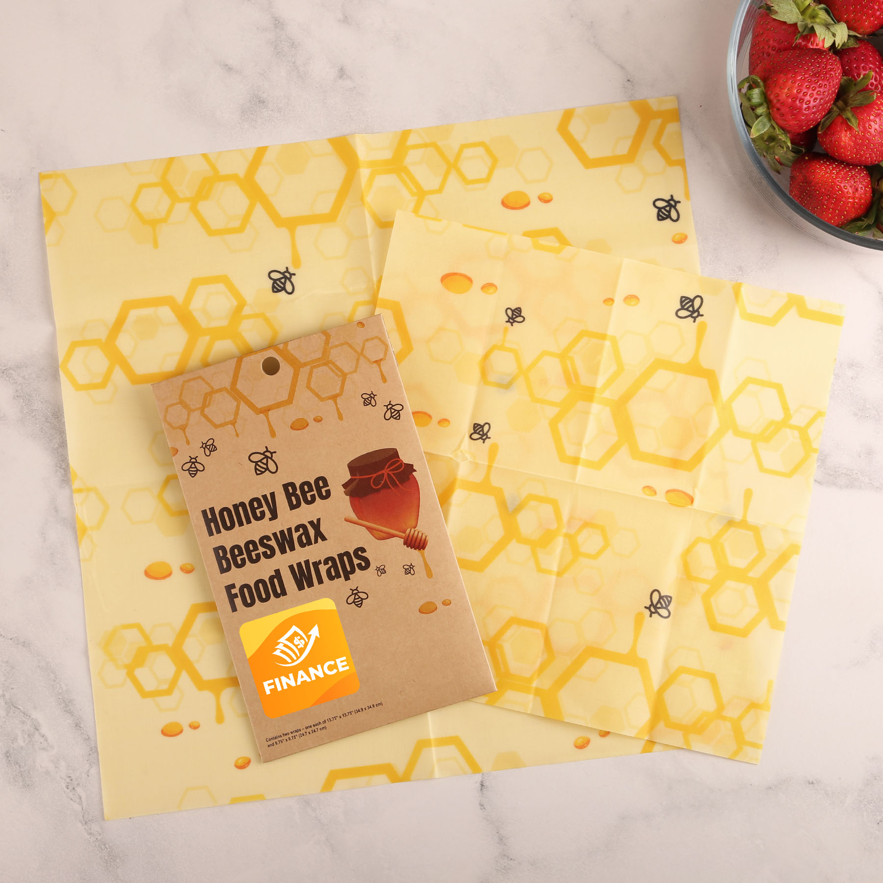 Picture of Honey Bee Beeswax Food Wraps