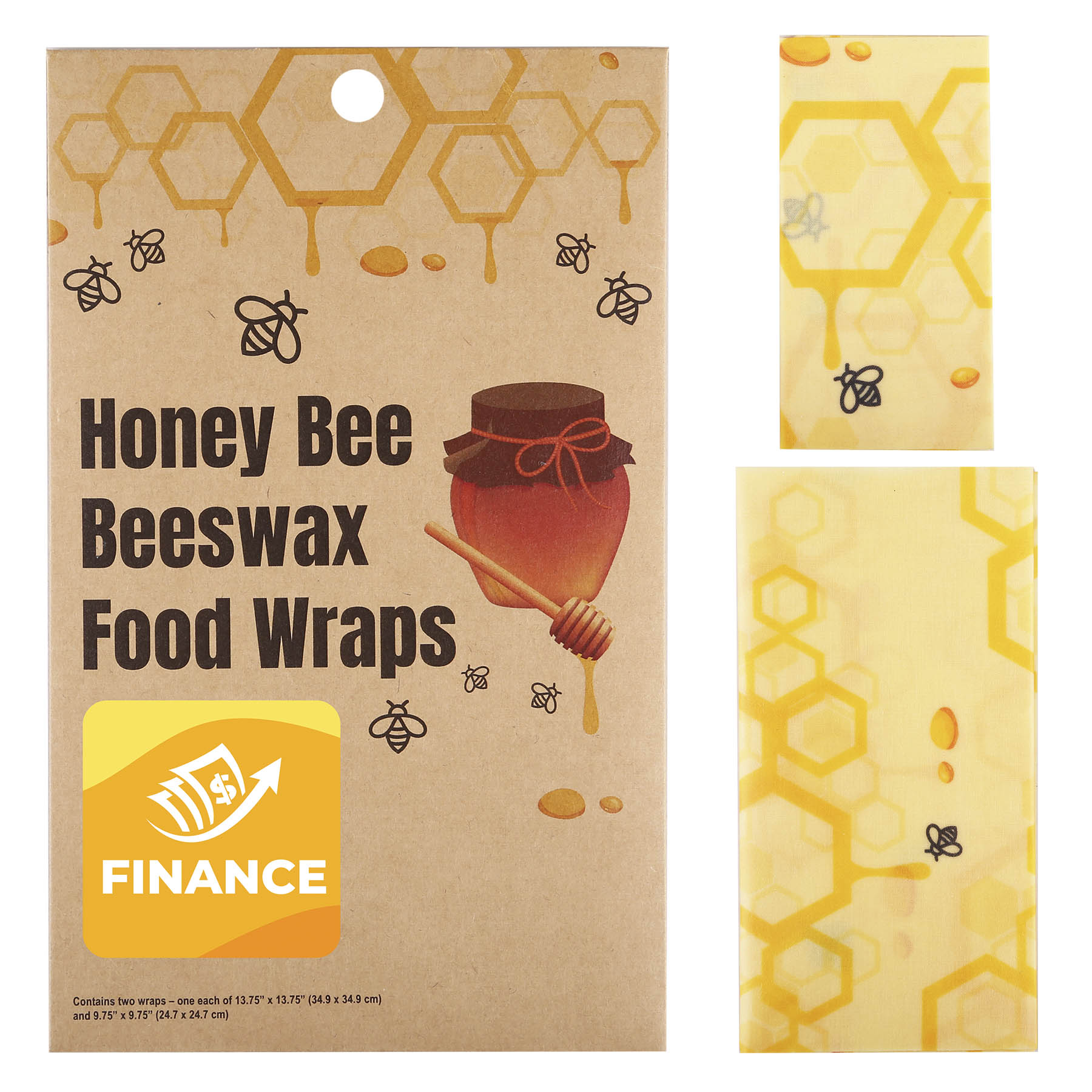 Picture of Honey Bee Beeswax Food Wraps