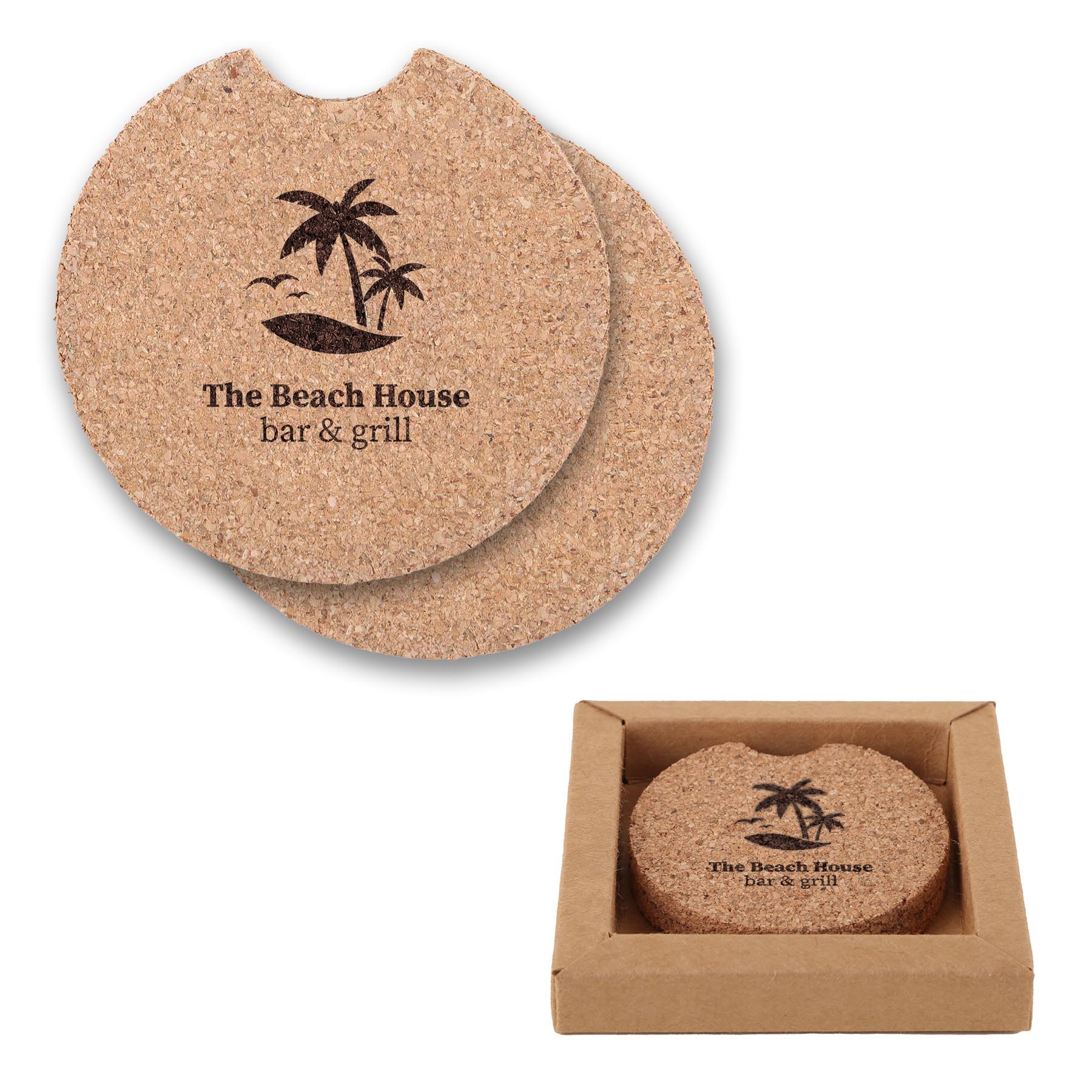 Picture of 2 Piece Corkster Car Coaster Set In Box