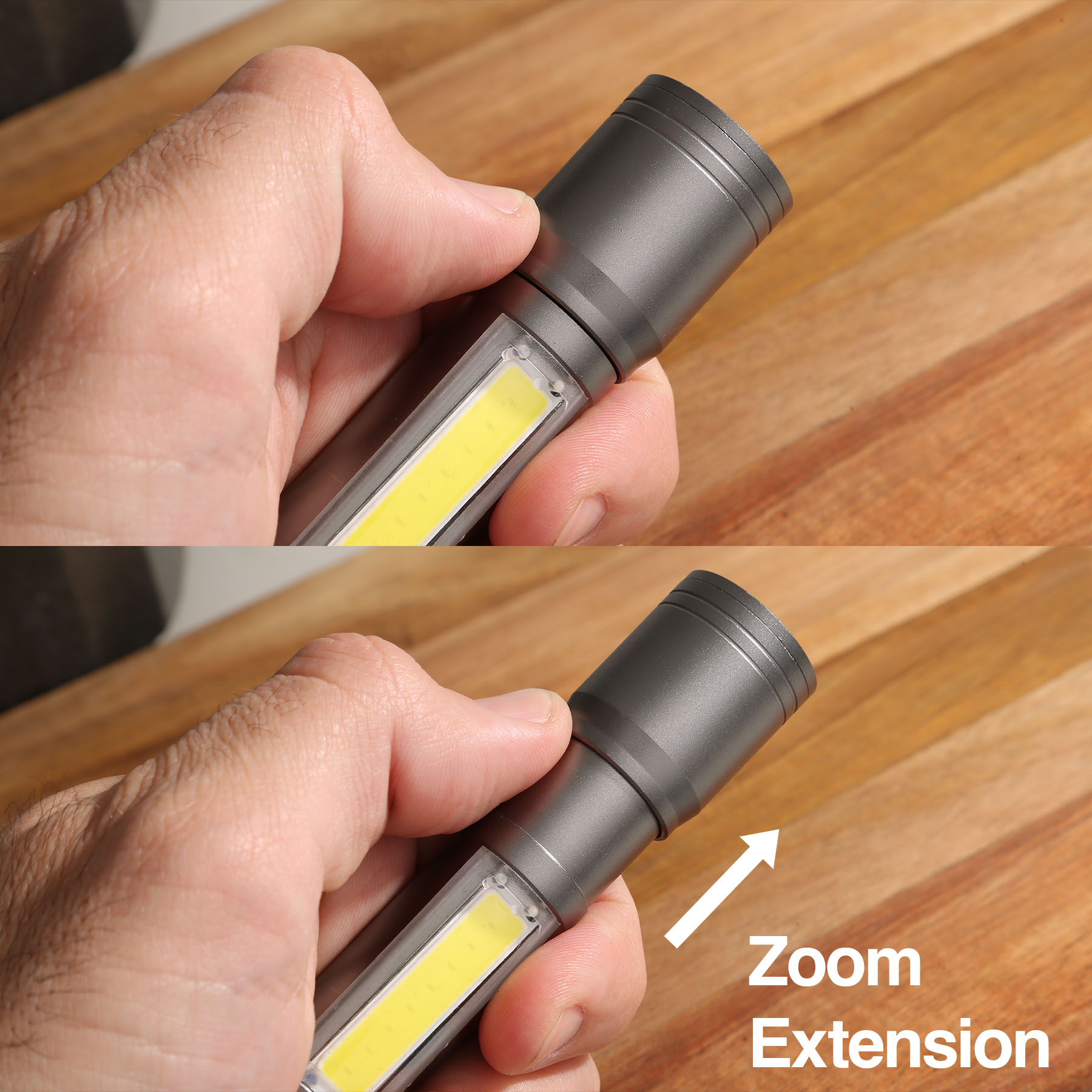 Picture of reNew Dual LED/COB Rechargeable Flashlight