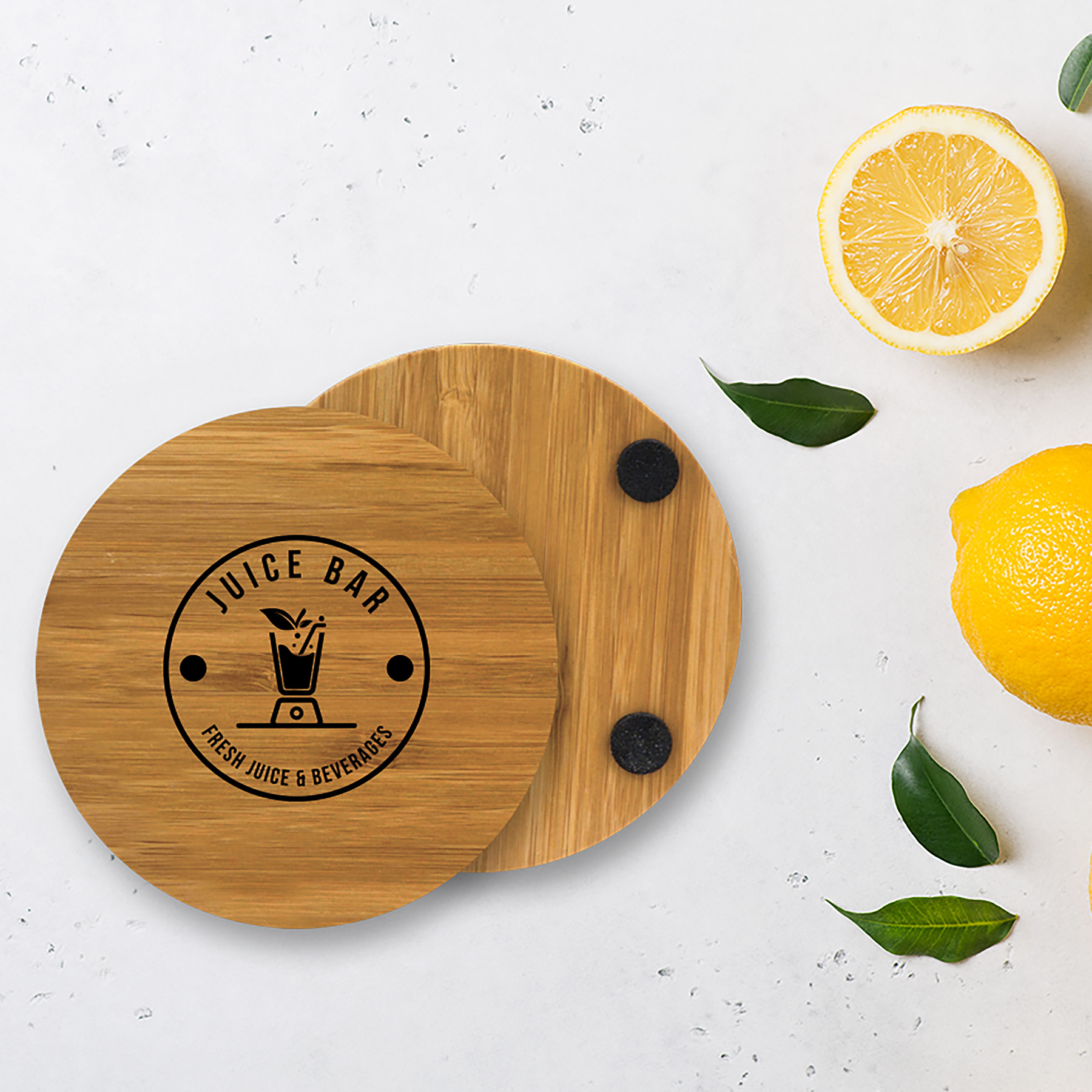 Picture of Round Bamboo Coaster
