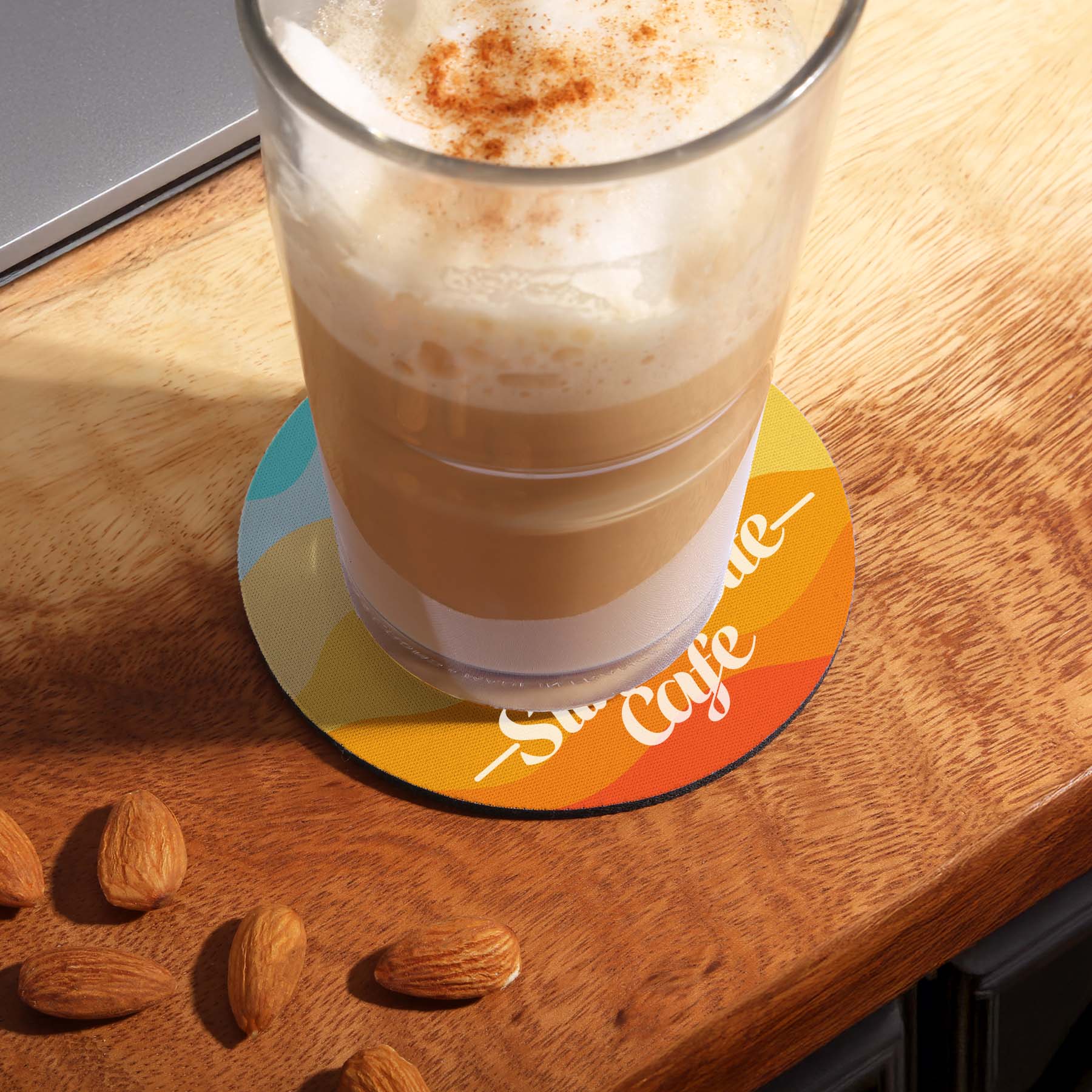 Picture of reGen Recycled Polyester Round Dye Sub Coaster