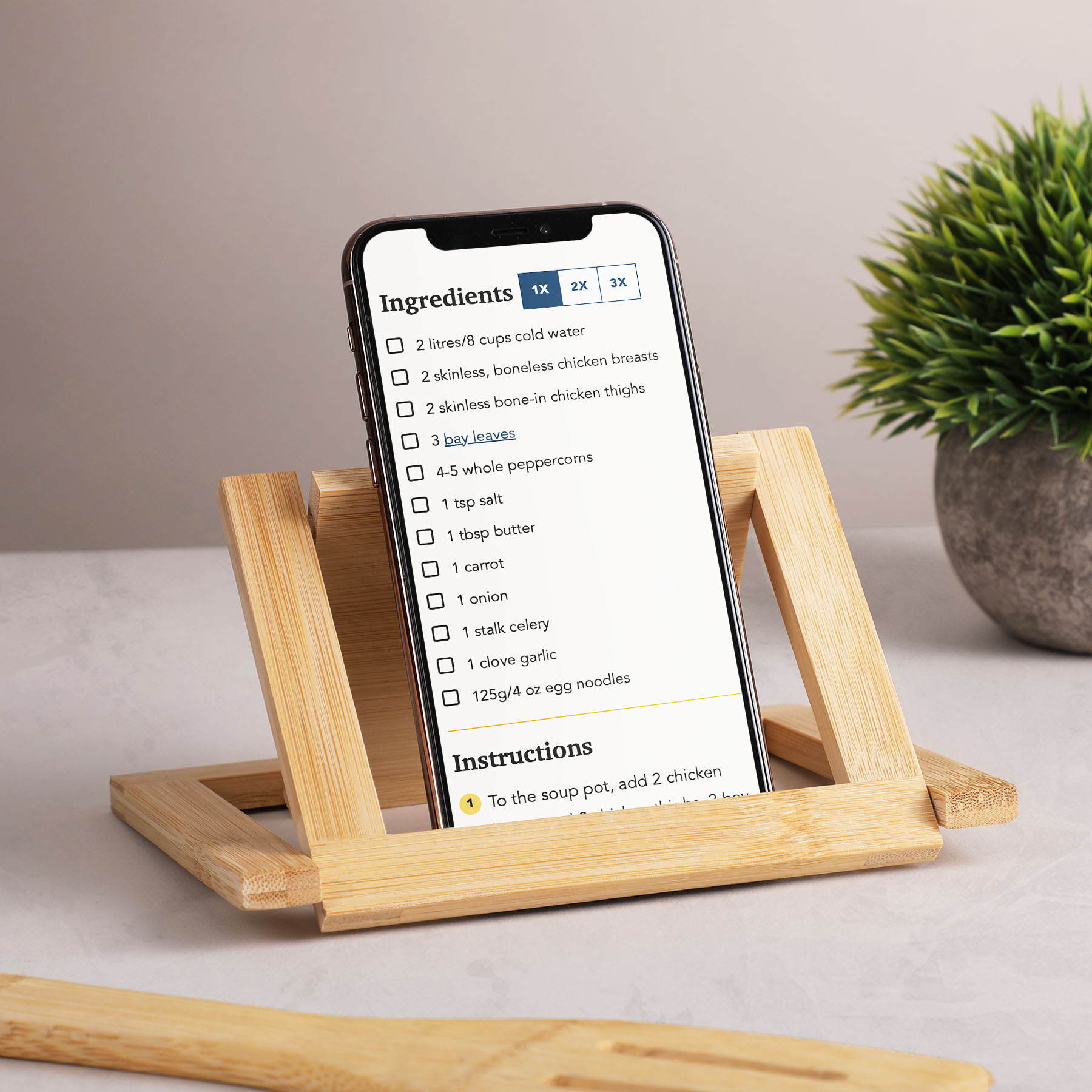 Picture of Chun Bamboo Kitchen Trivet/Phone Holder