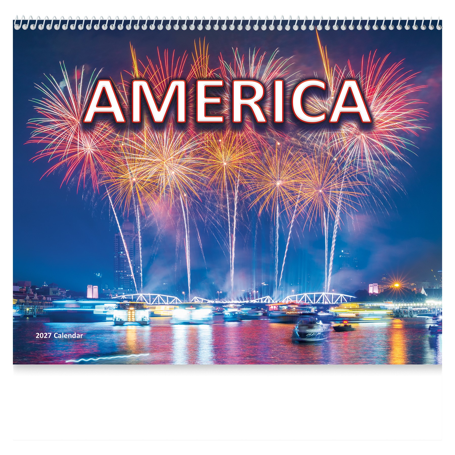 Picture of America! Wall Calendar: 2027 Spiral Bound