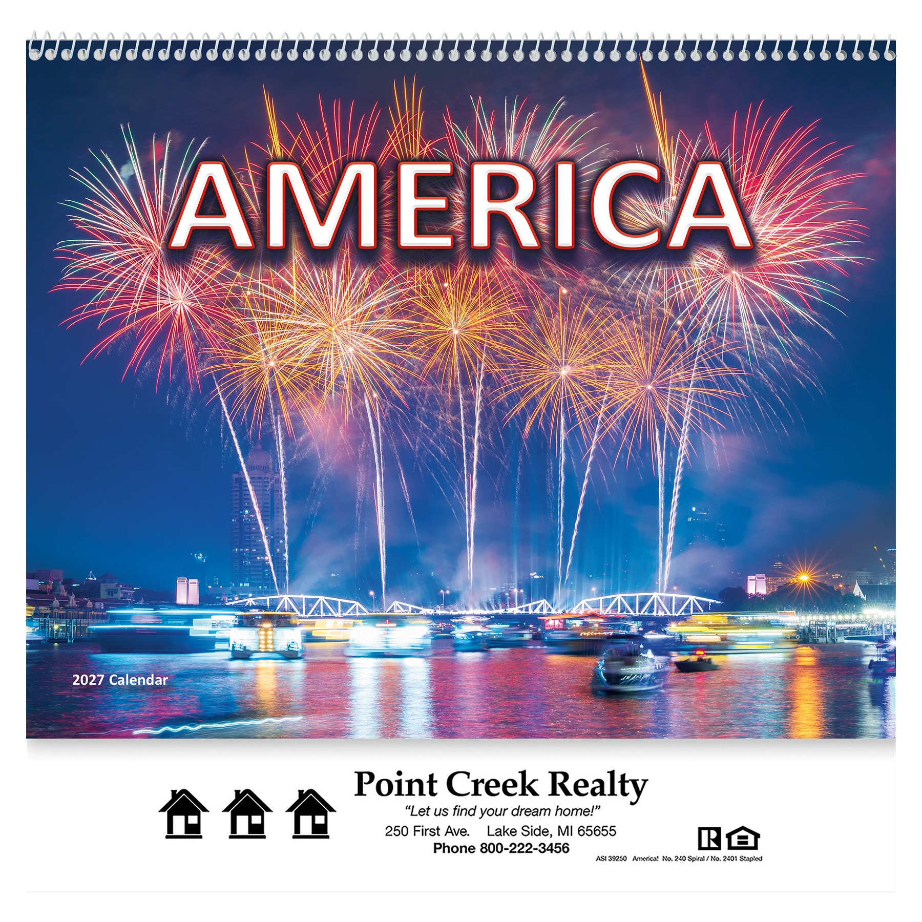 Picture of America! Wall Calendar: 2027 Spiral Bound