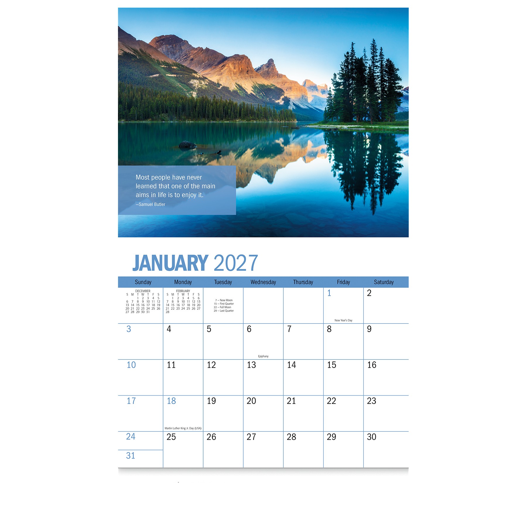 Picture of Inspiration Wall Calendar: 2027 Stapled