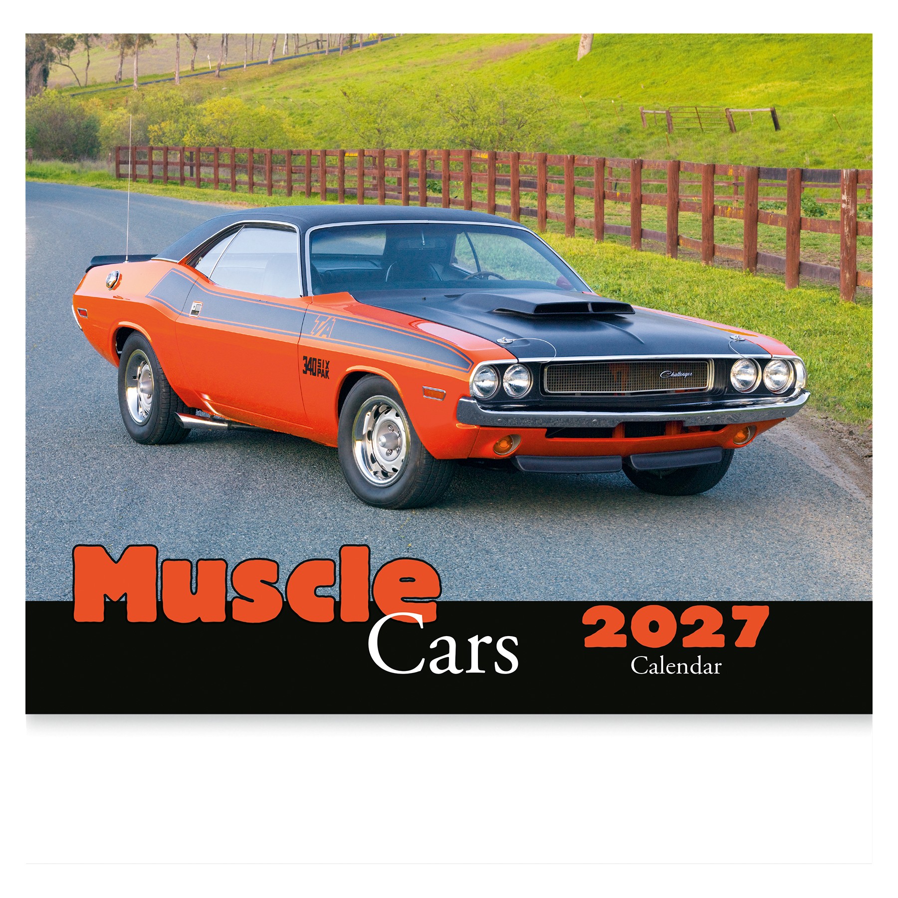 Picture of Muscle Cars Wall Calendar: 2027 Stapled
